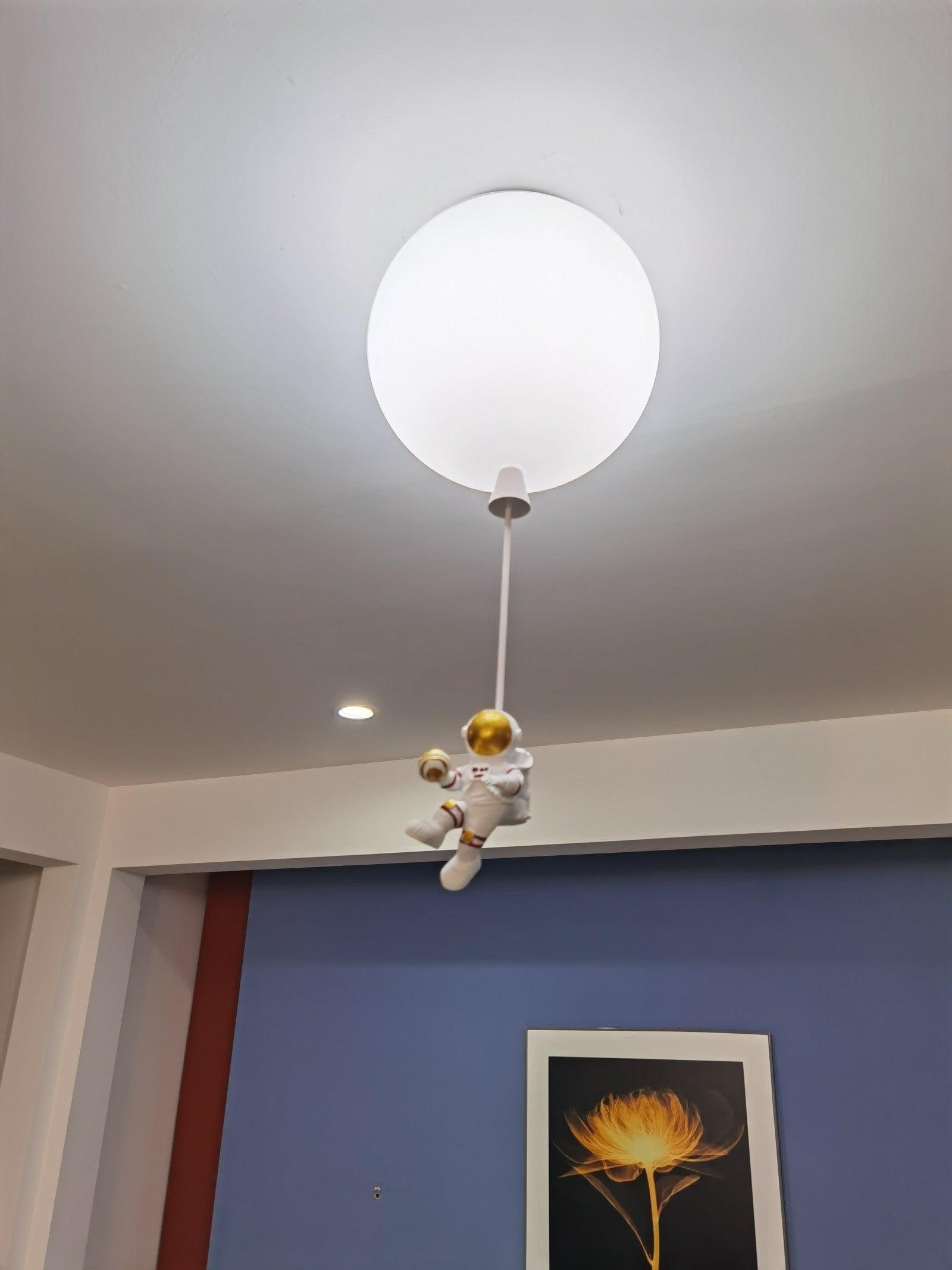 Solara Ceiling Light Acrylic Balloon Astronaut Playful Kids Room - Letslighting