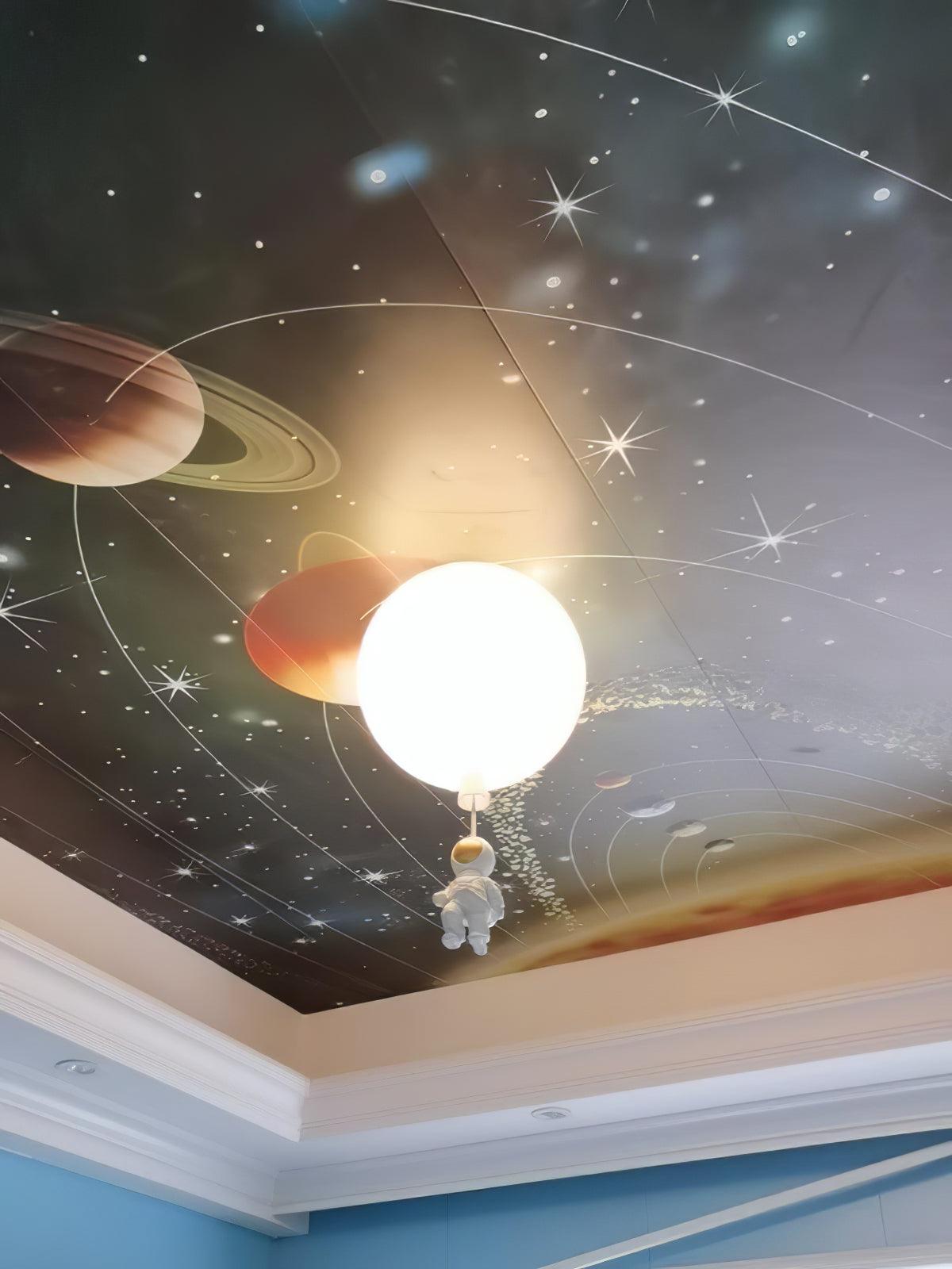 Solara Ceiling Light Acrylic Balloon Astronaut Playful Kids Room - Letslighting
