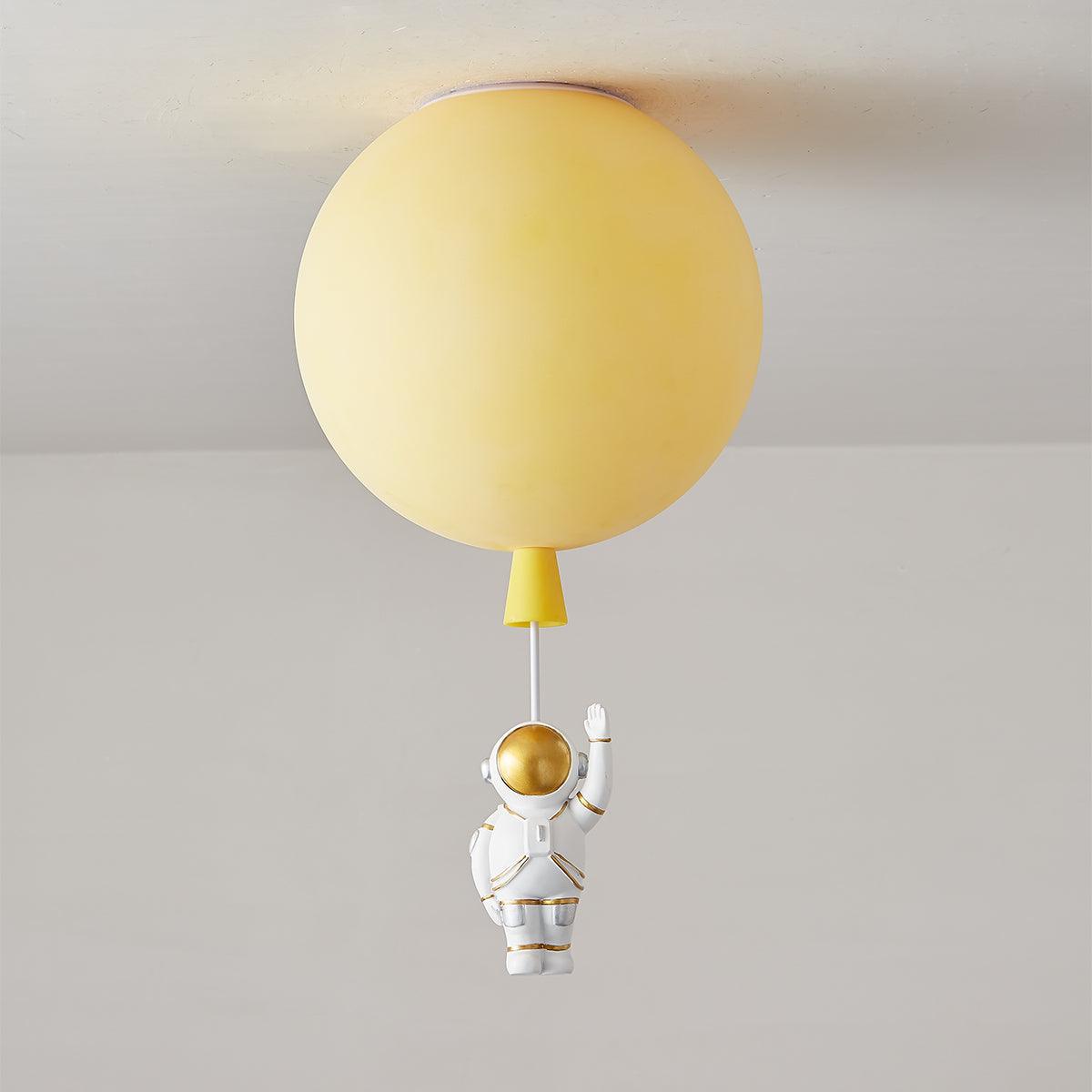 Solara Ceiling Light Acrylic Balloon Astronaut Playful Kids Room - Letslighting
