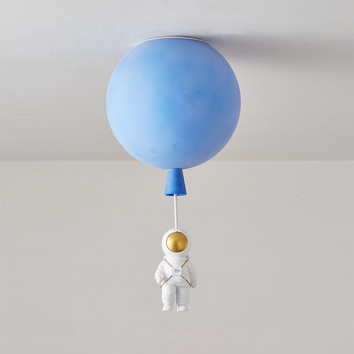 Solara Ceiling Light Acrylic Balloon Astronaut Playful Kids Room - Letslighting