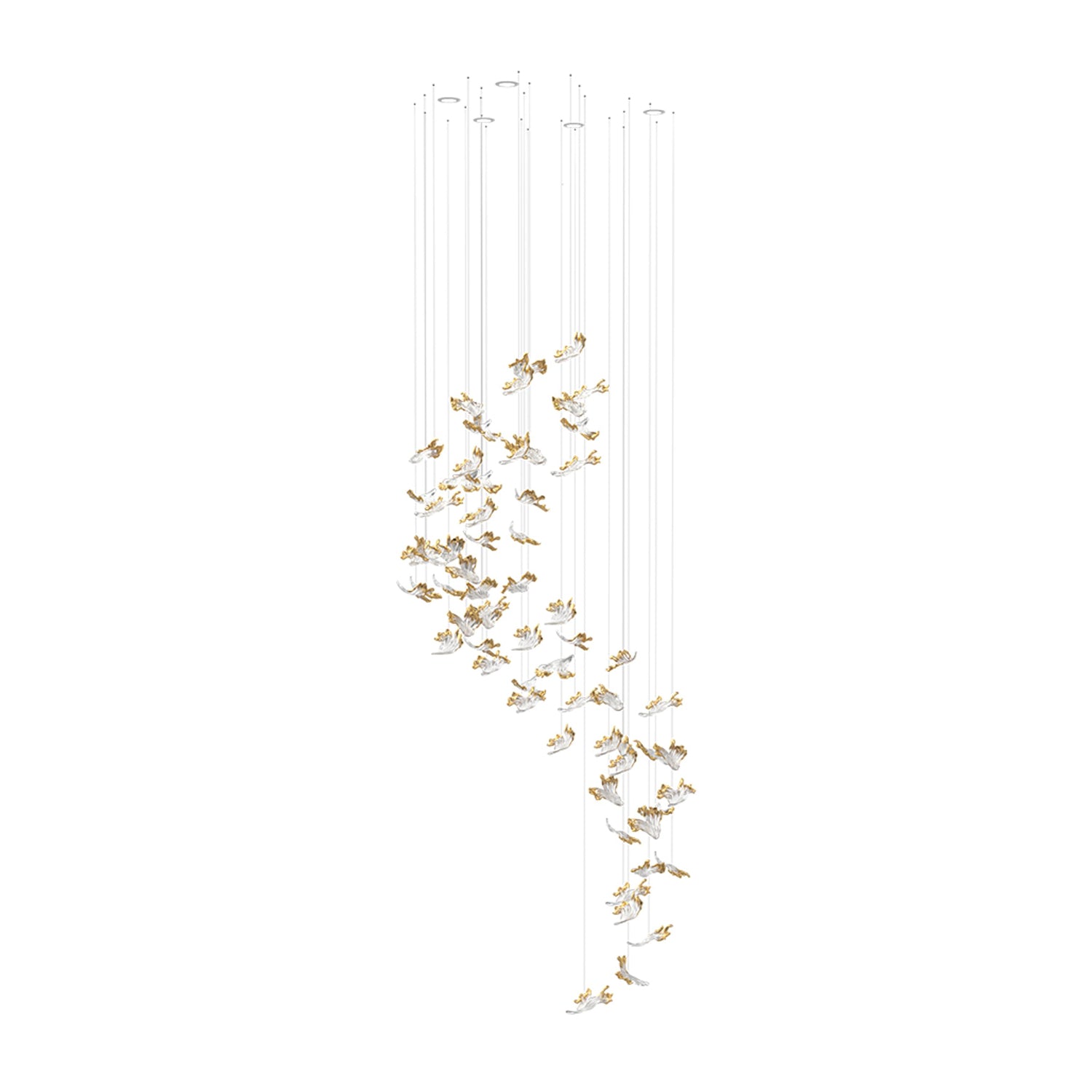 Citalora Crystal Cluster Pendant Light Chandelier - Blowlighting