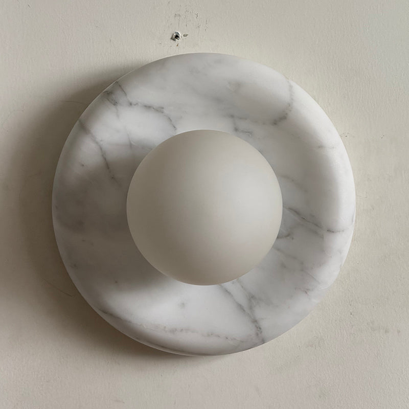 Zoraean Premium Elegance White Marble Sconce Wall Lamp - Lamp Copper