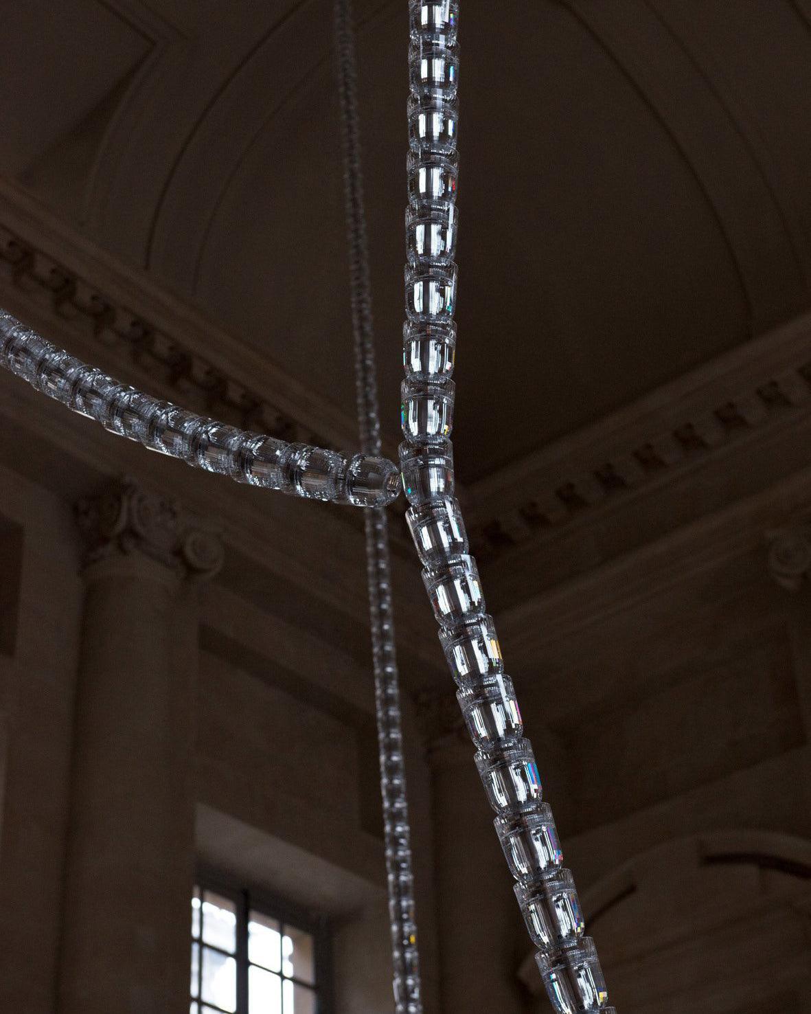 Cascade Modern Acrylic Chandelier - Blowlighting