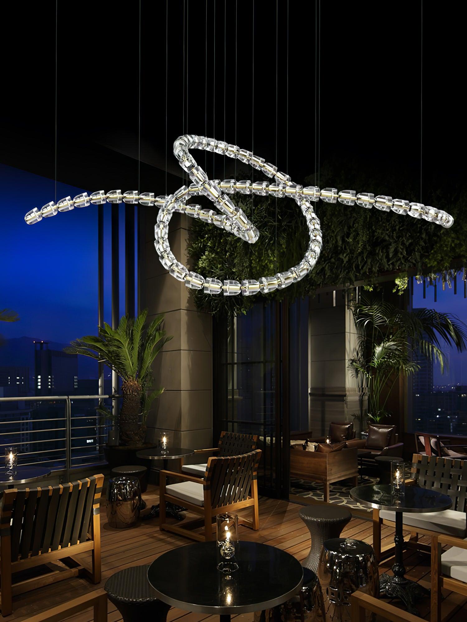 Nysilisra Luxe Crystal Pendant Light - Blowlighting