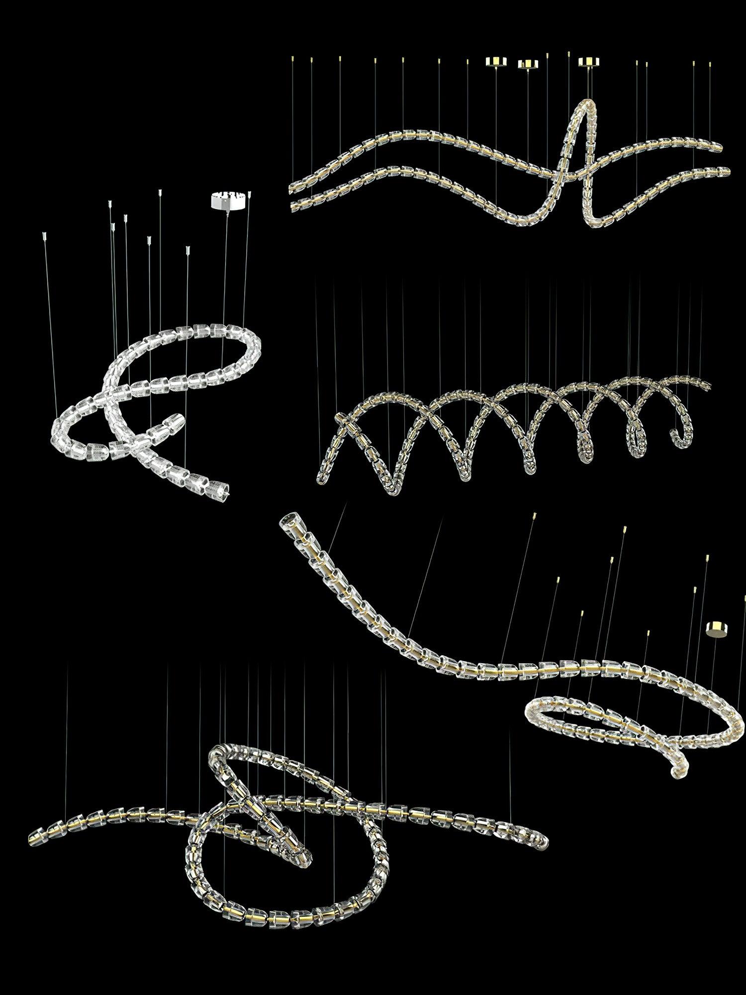 Aurvelis Modern LED Chandelier - Blowlighting
