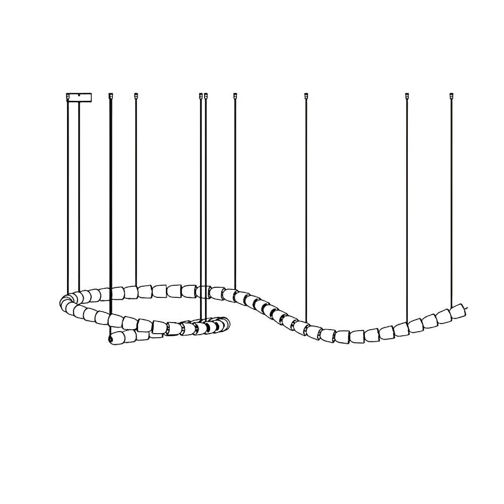 Luminara Crystal Cascade Chandelier - Blowlighting