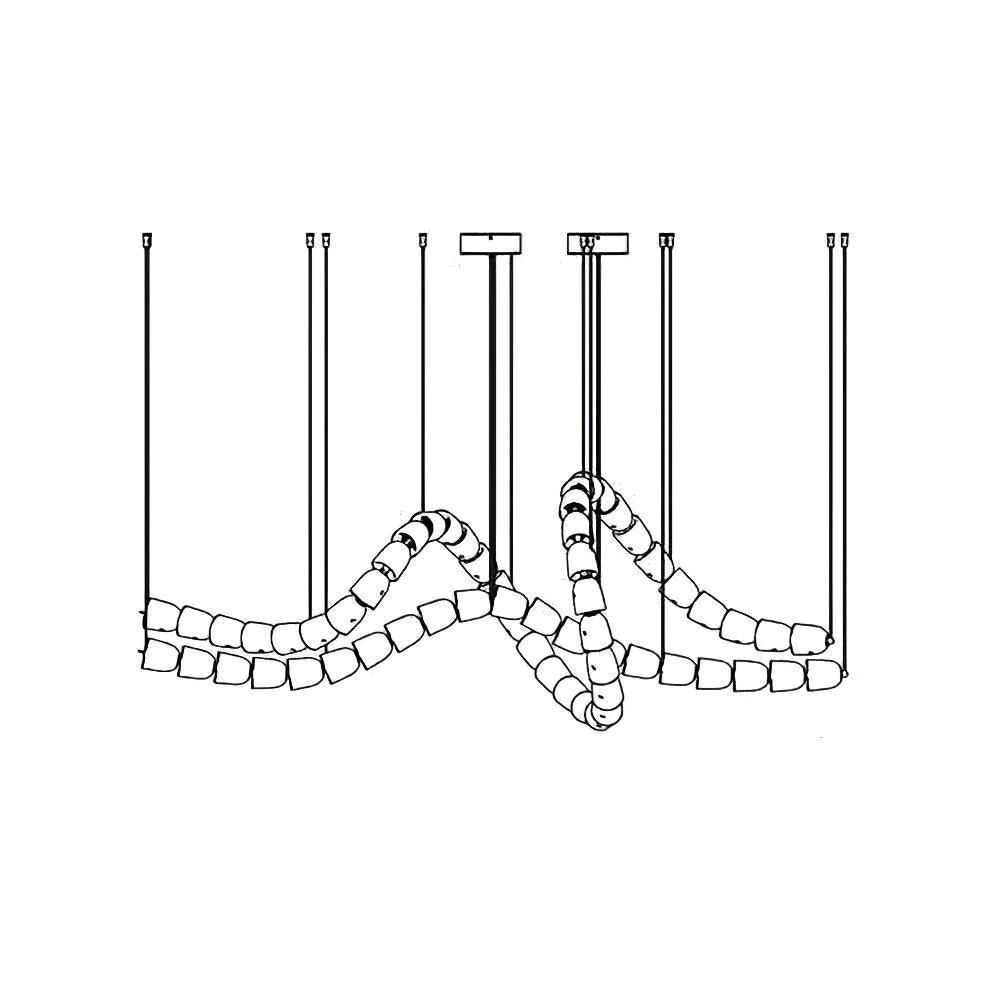 Zevenila Modern Acrylic Chandelier - Blowlighting