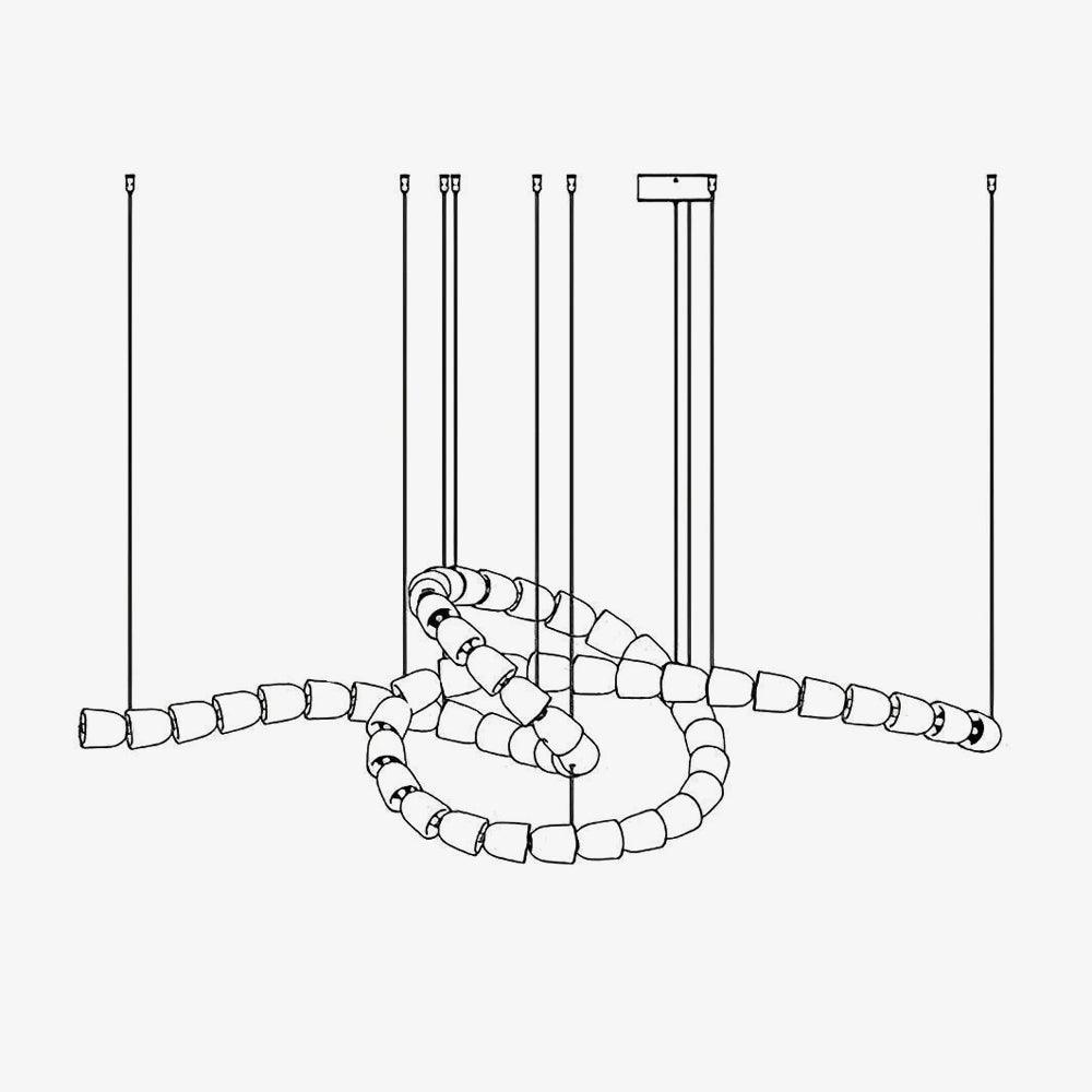 Zemirisra Modern Acrylic Chandelier - Blowlighting