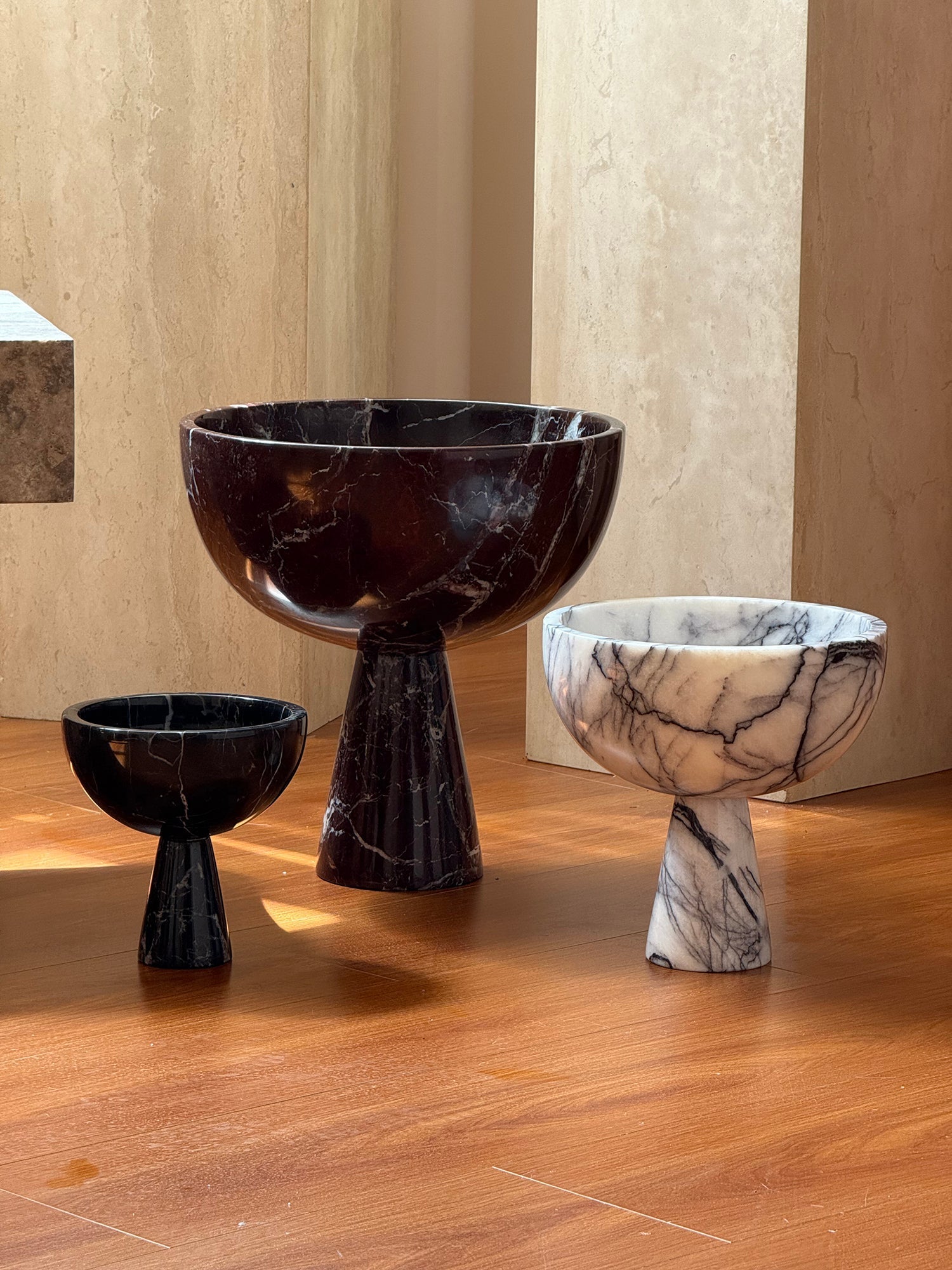 Nydoriel Modern Minimalist Marble Fruit Plate Accessories - Lamp Copper