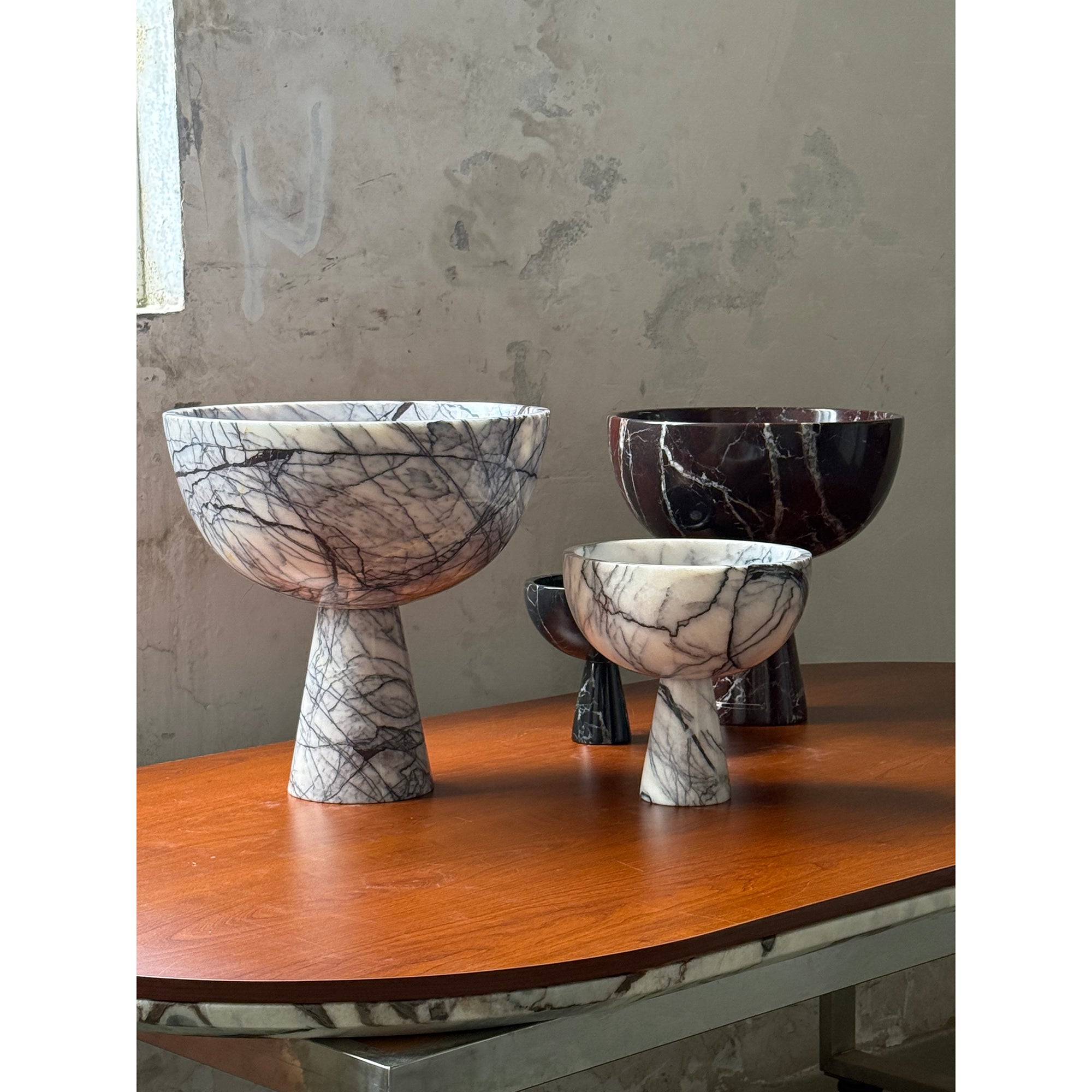 Nydoriel Modern Minimalist Marble Fruit Plate Accessories - Lamp Copper