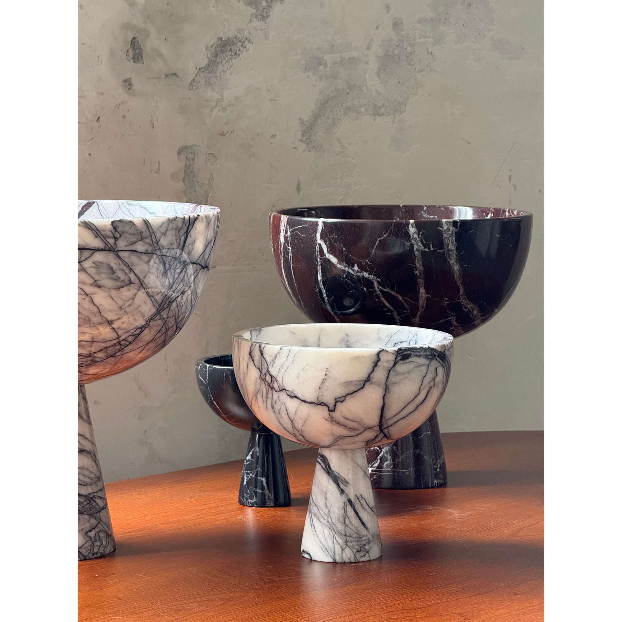 Nydoriel Modern Minimalist Marble Fruit Plate Accessories - Lamp Copper