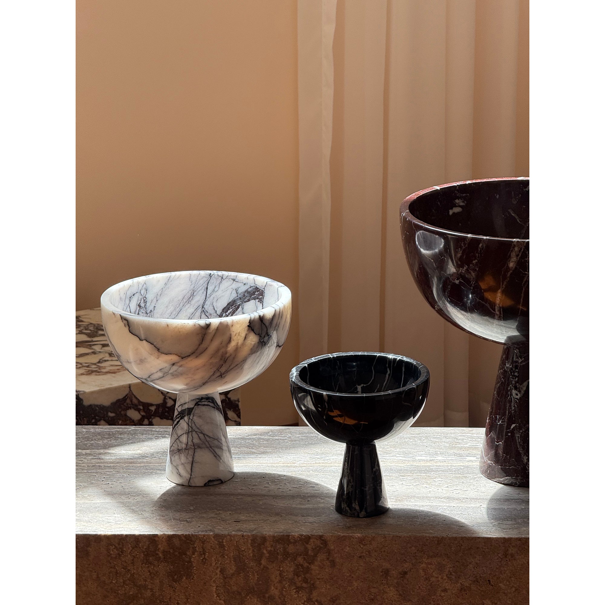 Nydoriel Modern Minimalist Marble Fruit Plate Accessories - Lamp Copper