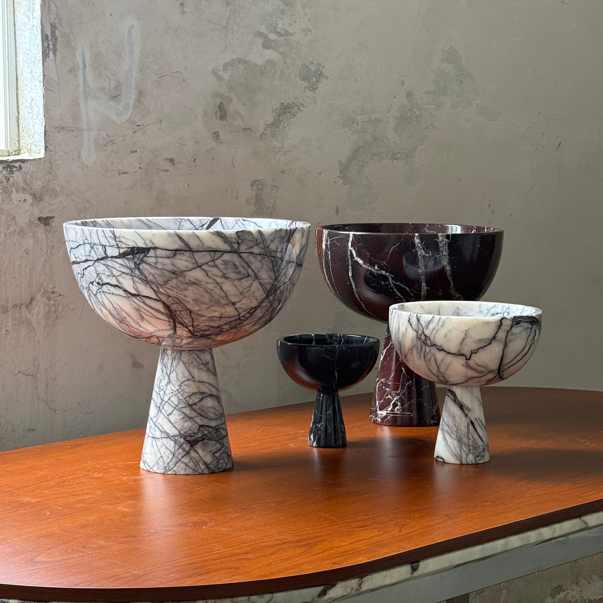 Nydoriel Modern Minimalist Marble Fruit Plate Accessories - Lamp Copper