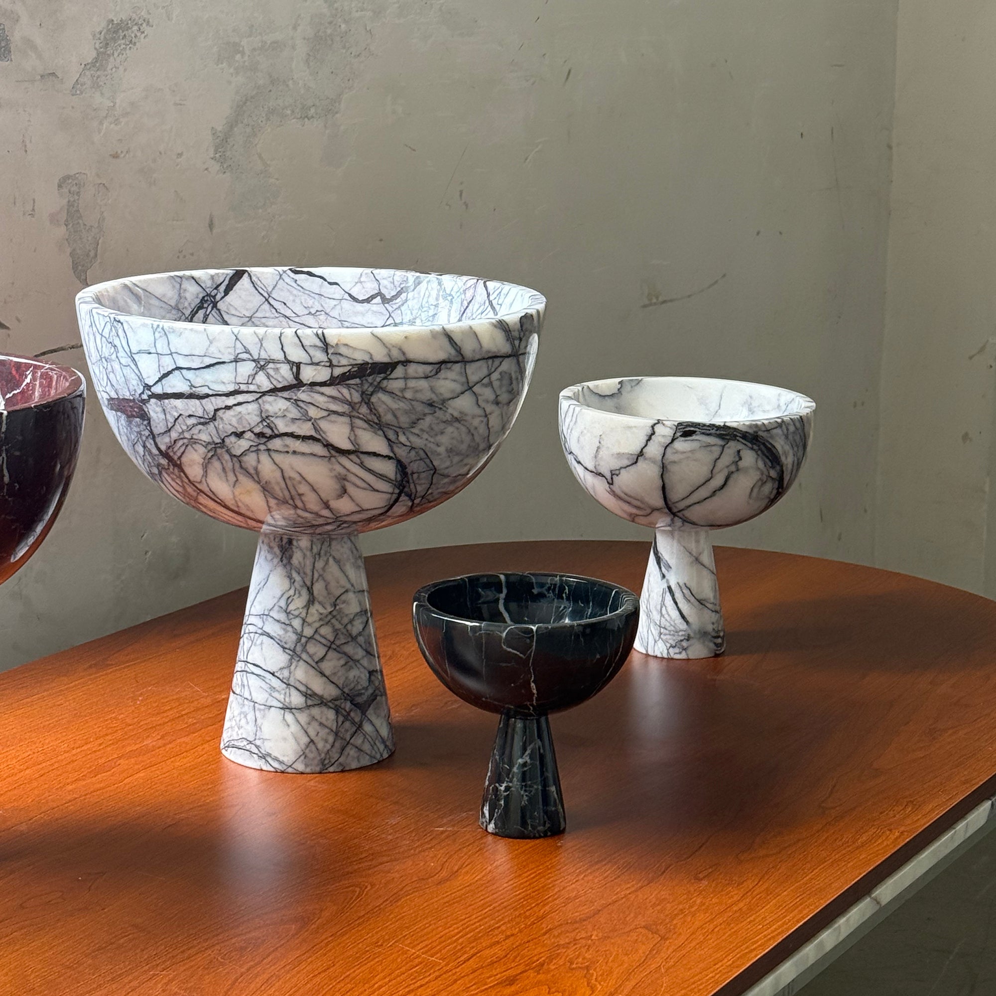 Nydoriel Modern Minimalist Marble Fruit Plate Accessories - Lamp Copper