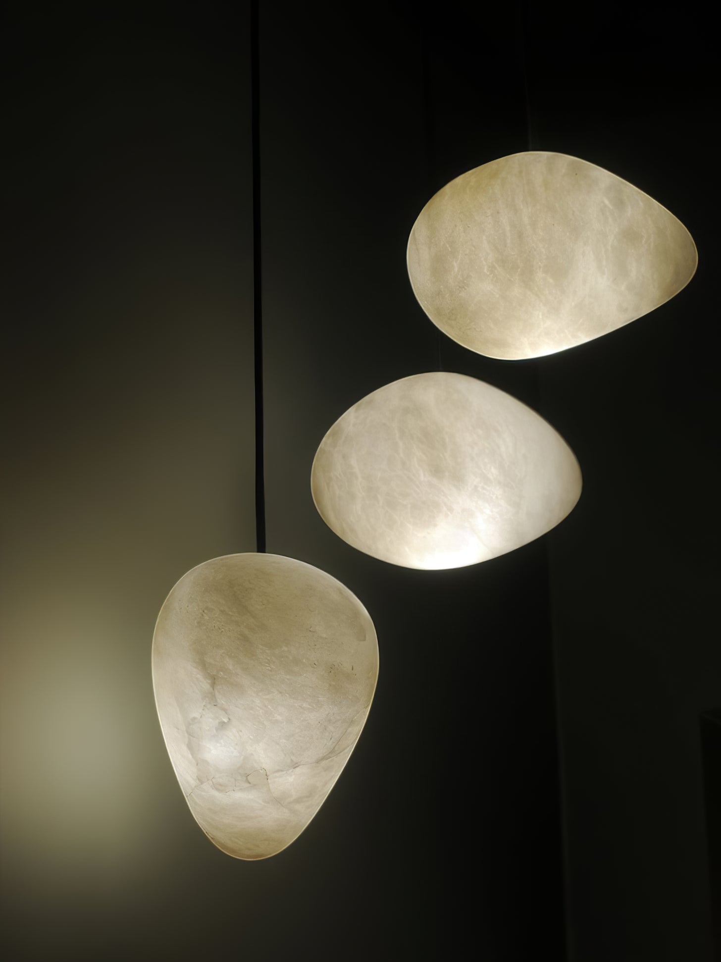 Codoriel Modern Minimalist Brass Alabaster Pendant Light - Lamp Copper