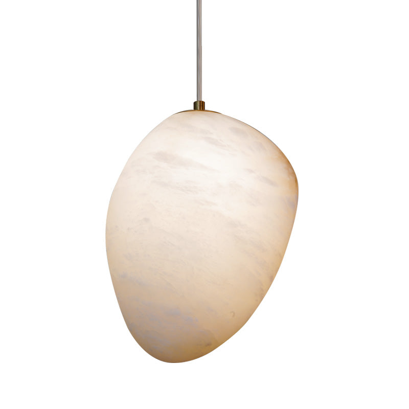 Codoriel Modern Minimalist Brass Alabaster Pendant Light - Lamp Copper