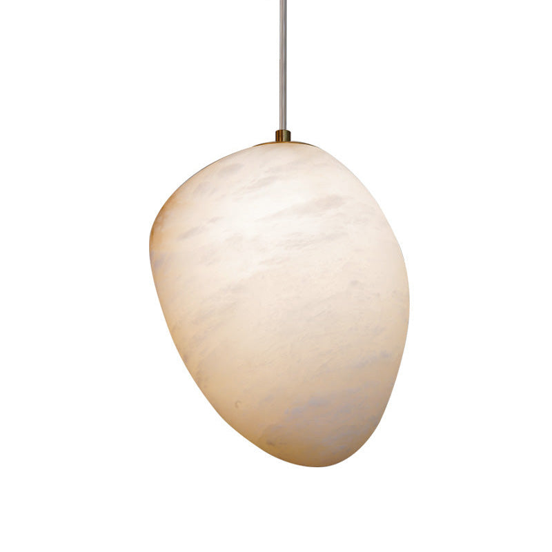Codoriel Modern Minimalist Brass Alabaster Pendant Light - Lamp Copper