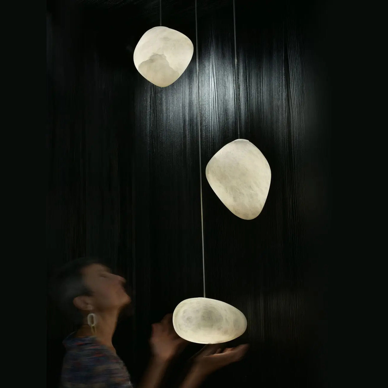 Codoriel Modern Minimalist Brass Alabaster Pendant Light - Lamp Copper