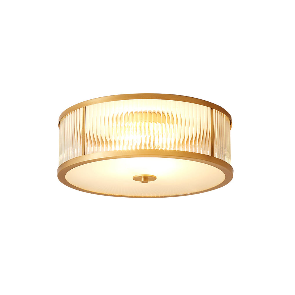 Avvynila Modern Minimalist Brass Glass CeIling Lamp - Lamp Copper