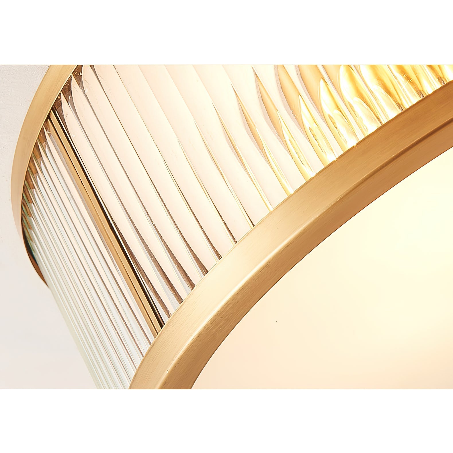 Avvynila Modern Minimalist Brass Glass CeIling Lamp - Lamp Copper