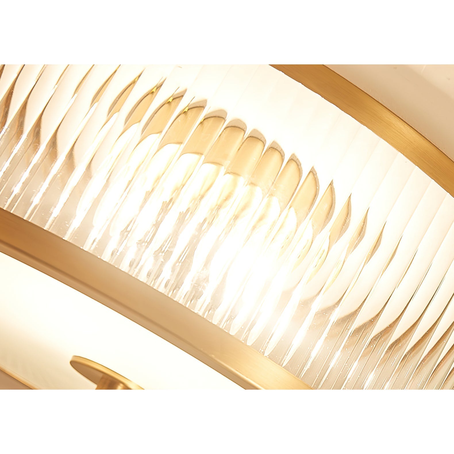 Avvynila Modern Minimalist Brass Glass CeIling Lamp - Lamp Copper