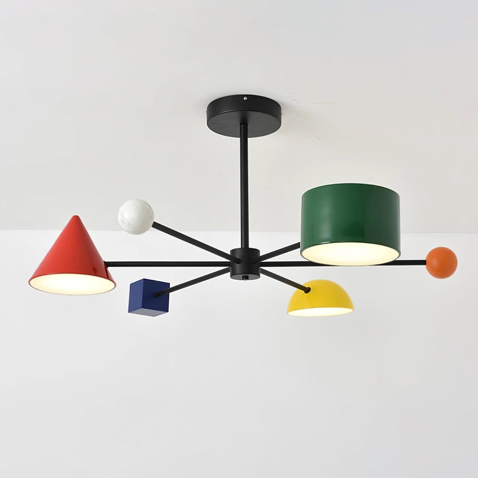 Geometry Play Series Colorful Ceiling Light - Letslighting