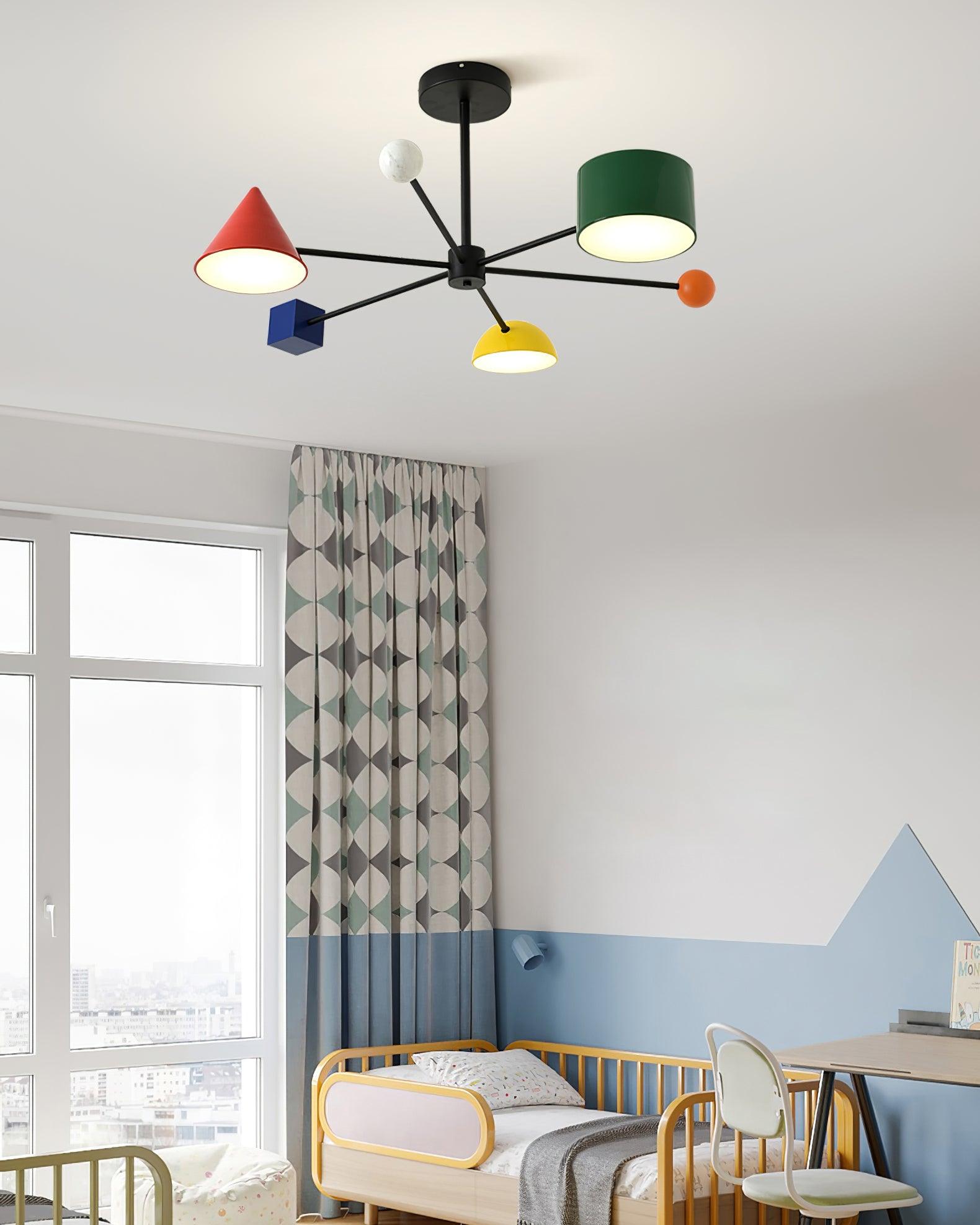 Geometry Play Series Colorful Ceiling Light - Letslighting