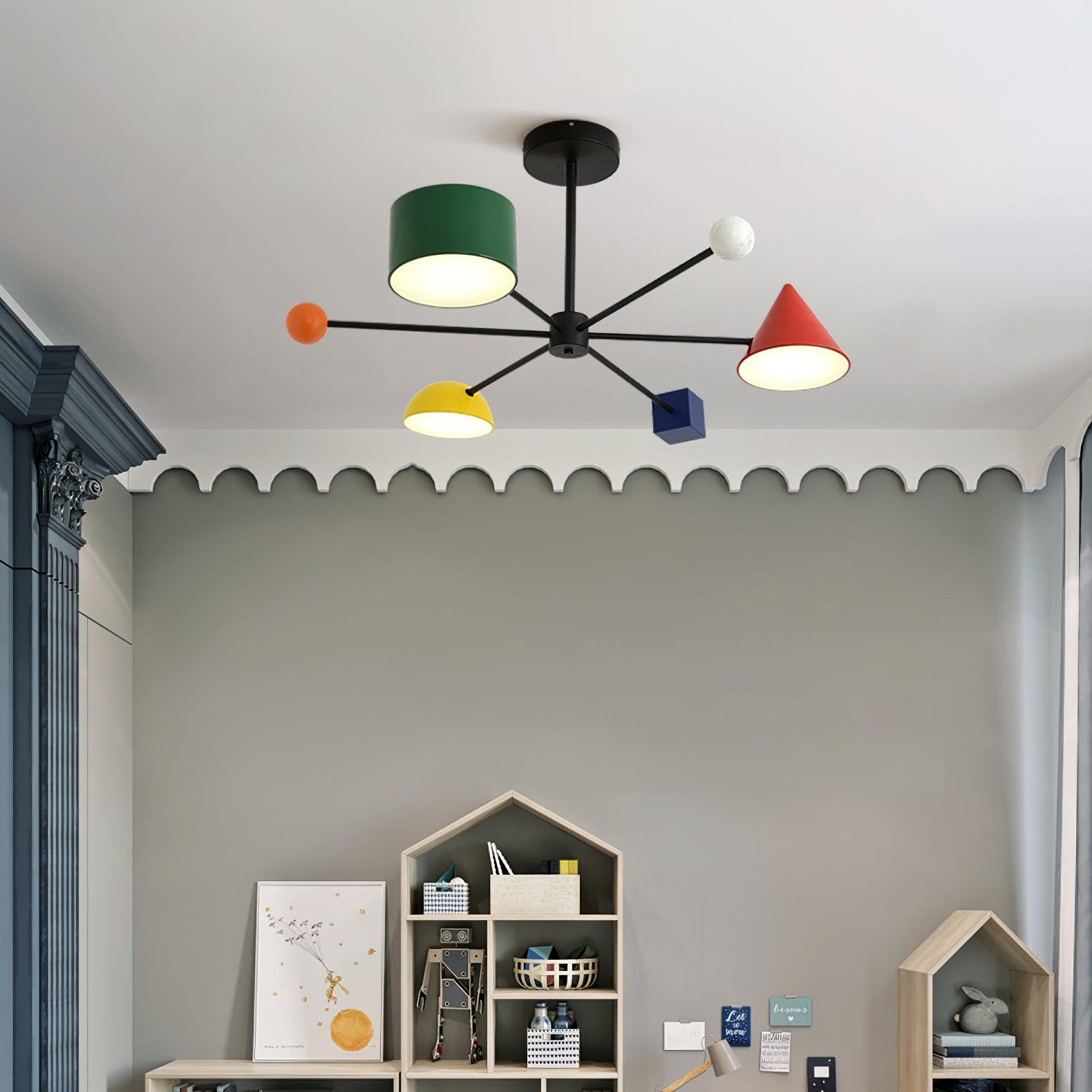 Geometry Play Series Colorful Ceiling Light - Letslighting