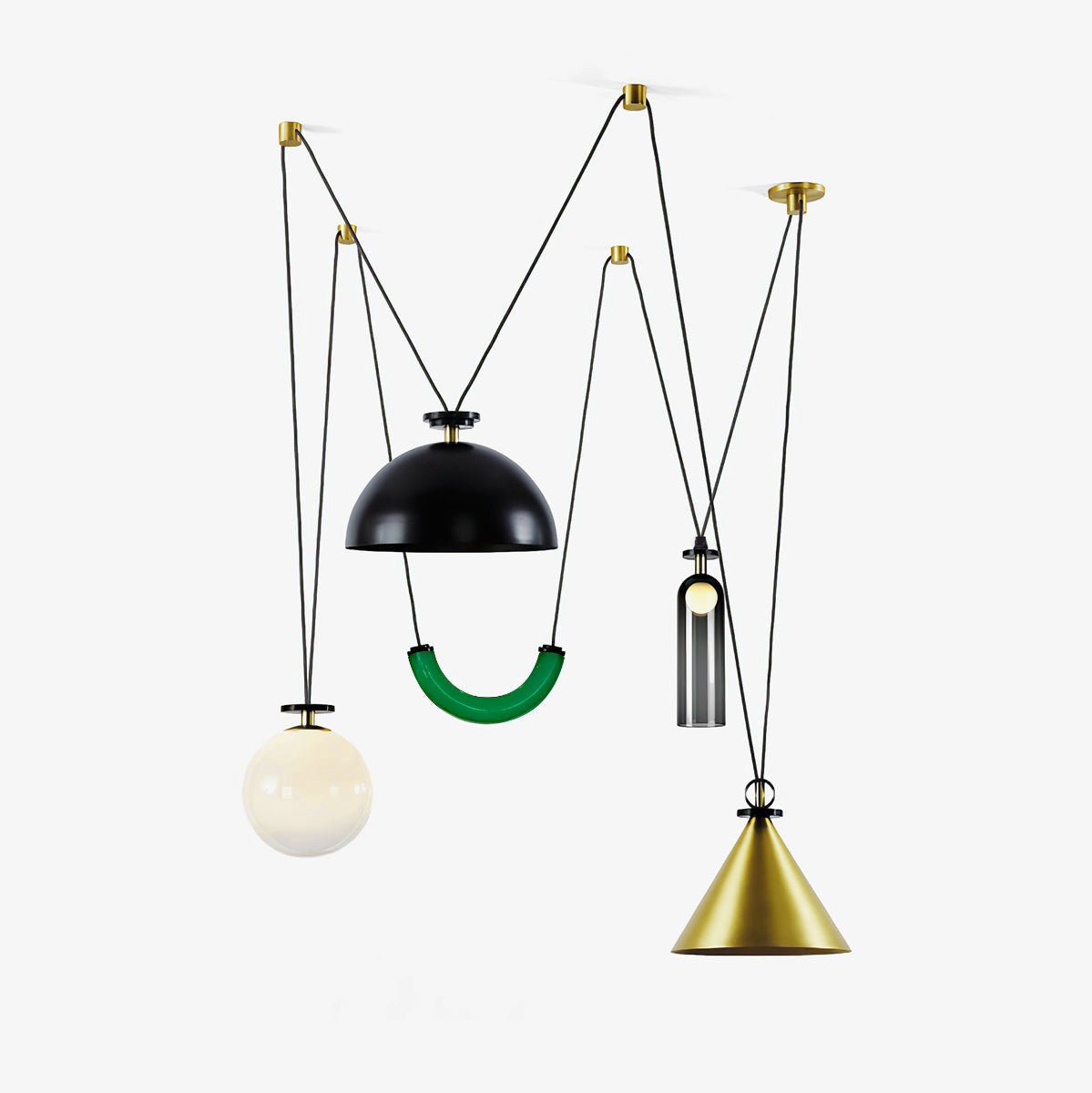 Geometric Shape Art Modern Chandelier - Blowlighting