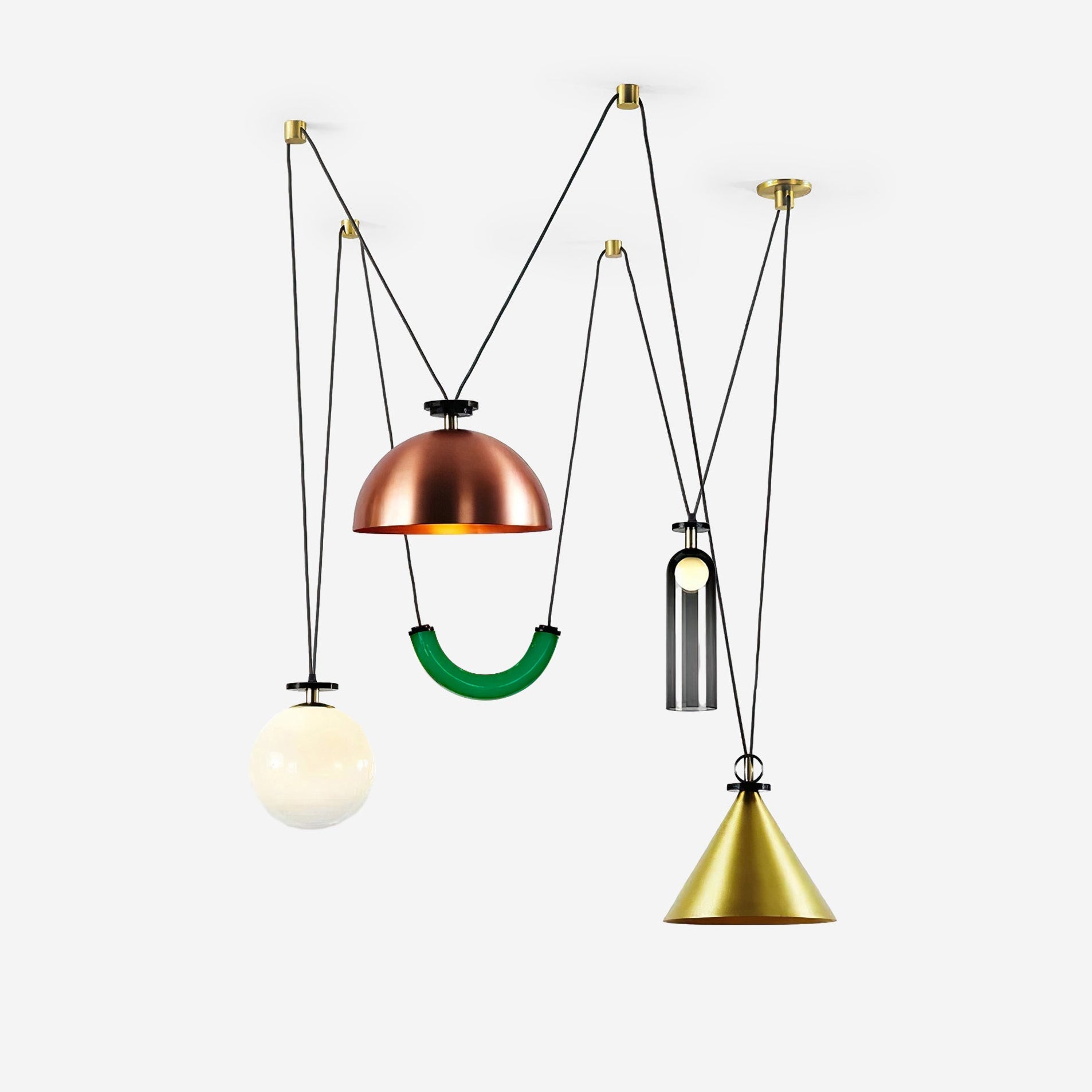 Geometric Shape Art Modern Chandelier - Blowlighting