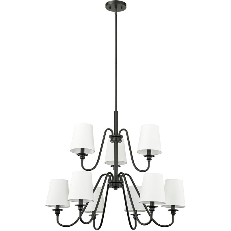 Vavenus Vintage Industrial Brass Fabric Chandelier - Lamp Copper