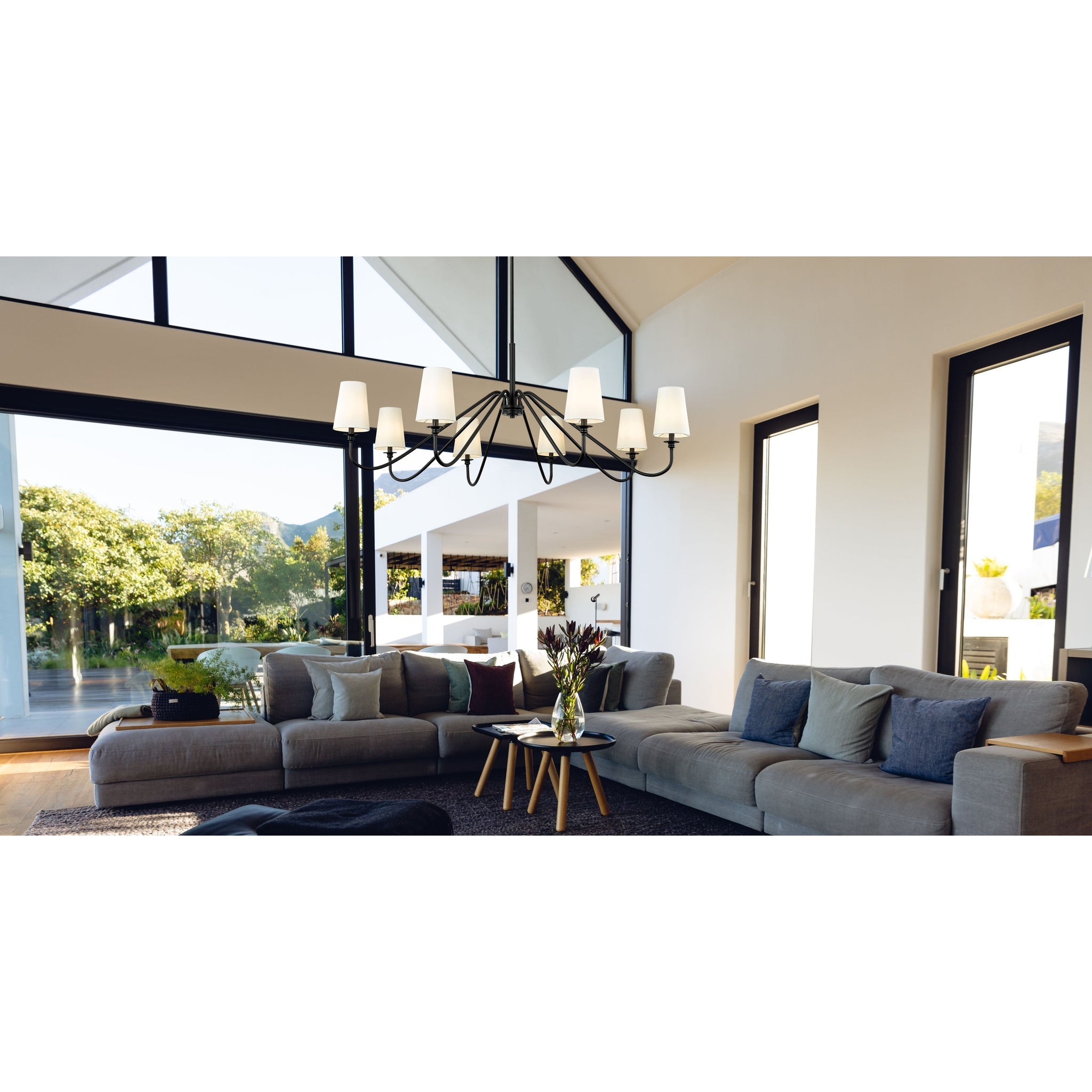 Vavenus Vintage Industrial Brass Fabric Chandelier - Lamp Copper