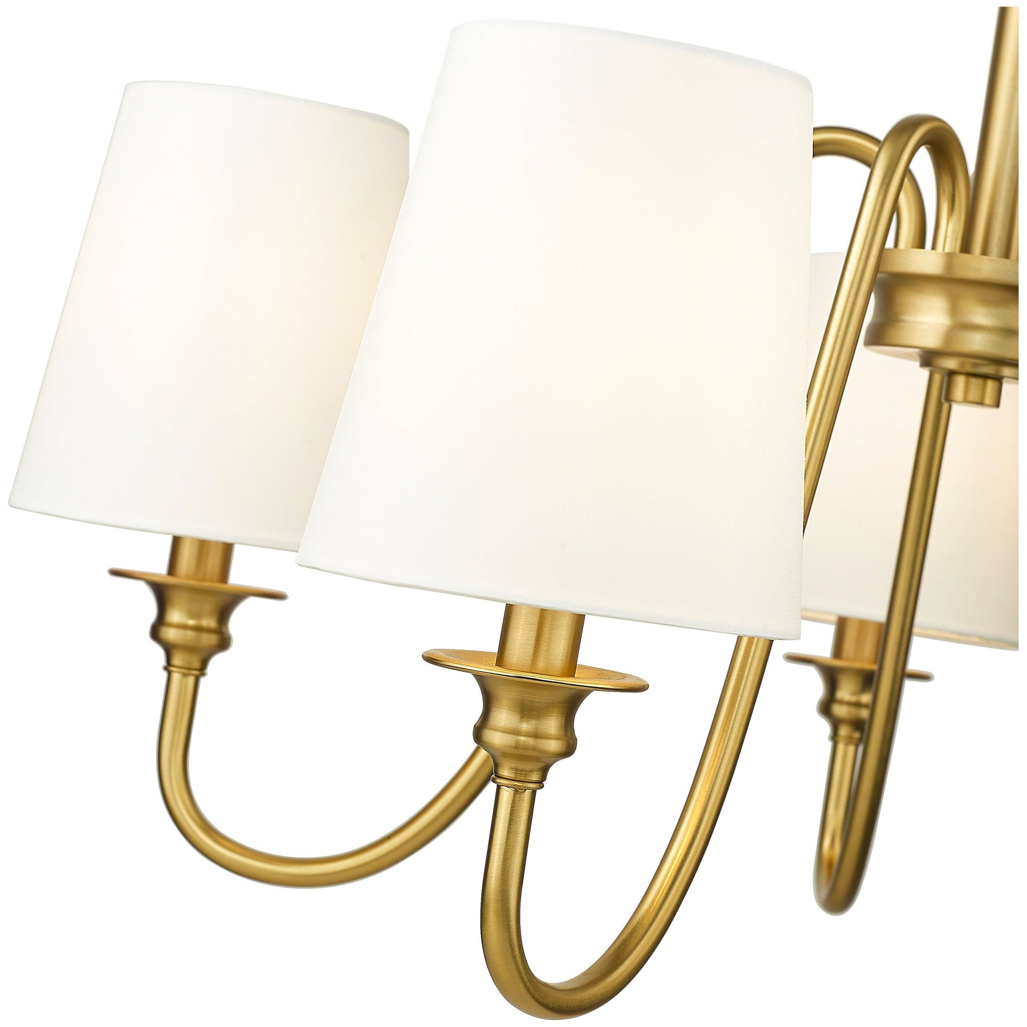 Vavenus Vintage Industrial Brass Fabric Chandelier - Lamp Copper