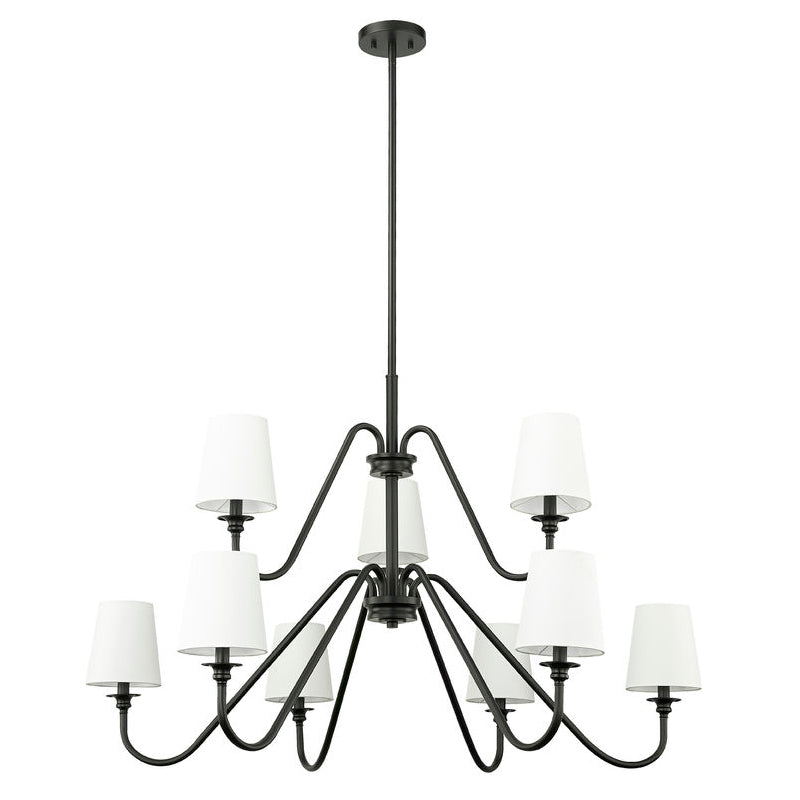 Vavenus Vintage Industrial Brass Fabric Chandelier - Lamp Copper