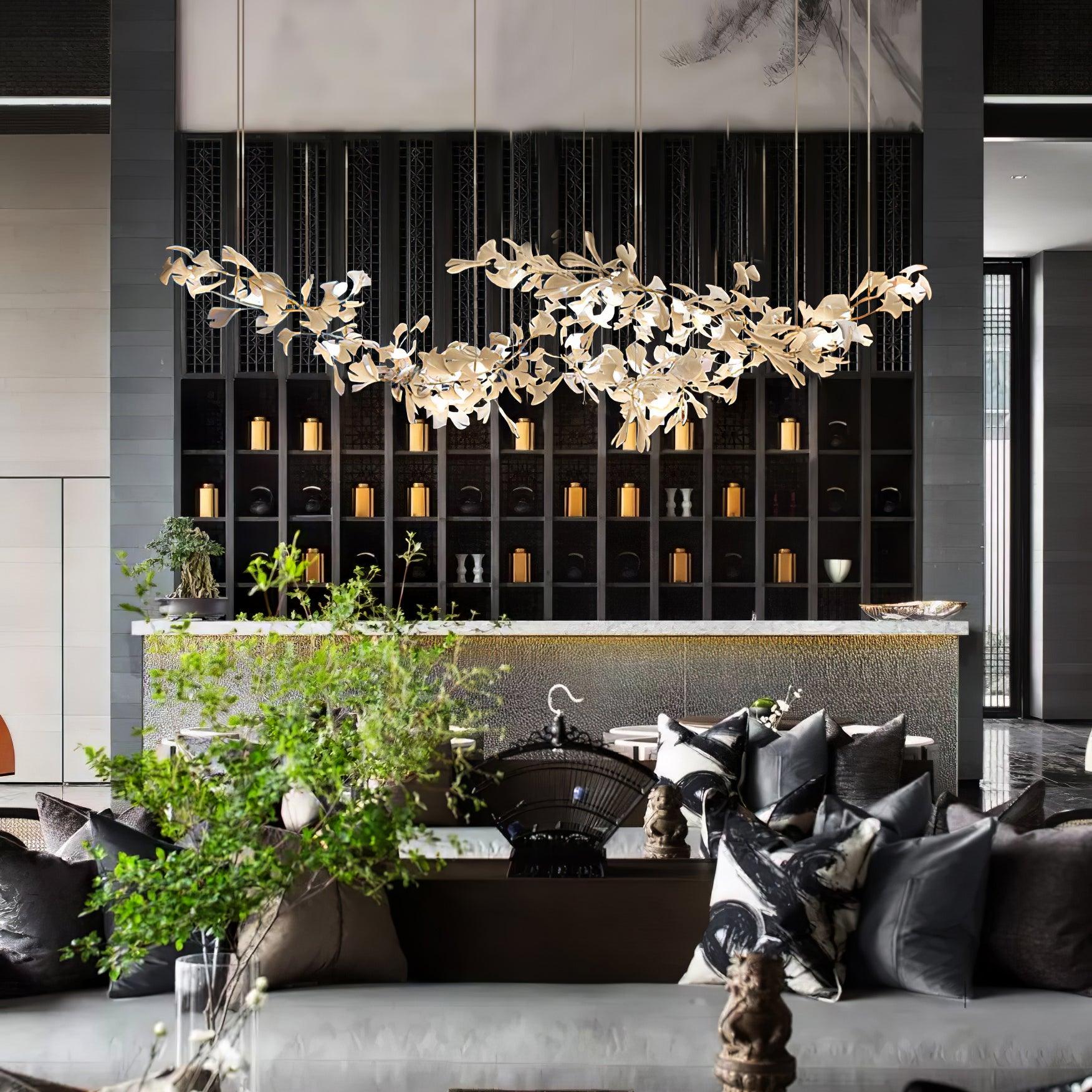 Vashayra Floral Capiz Shell Chandelier - Blowlighting