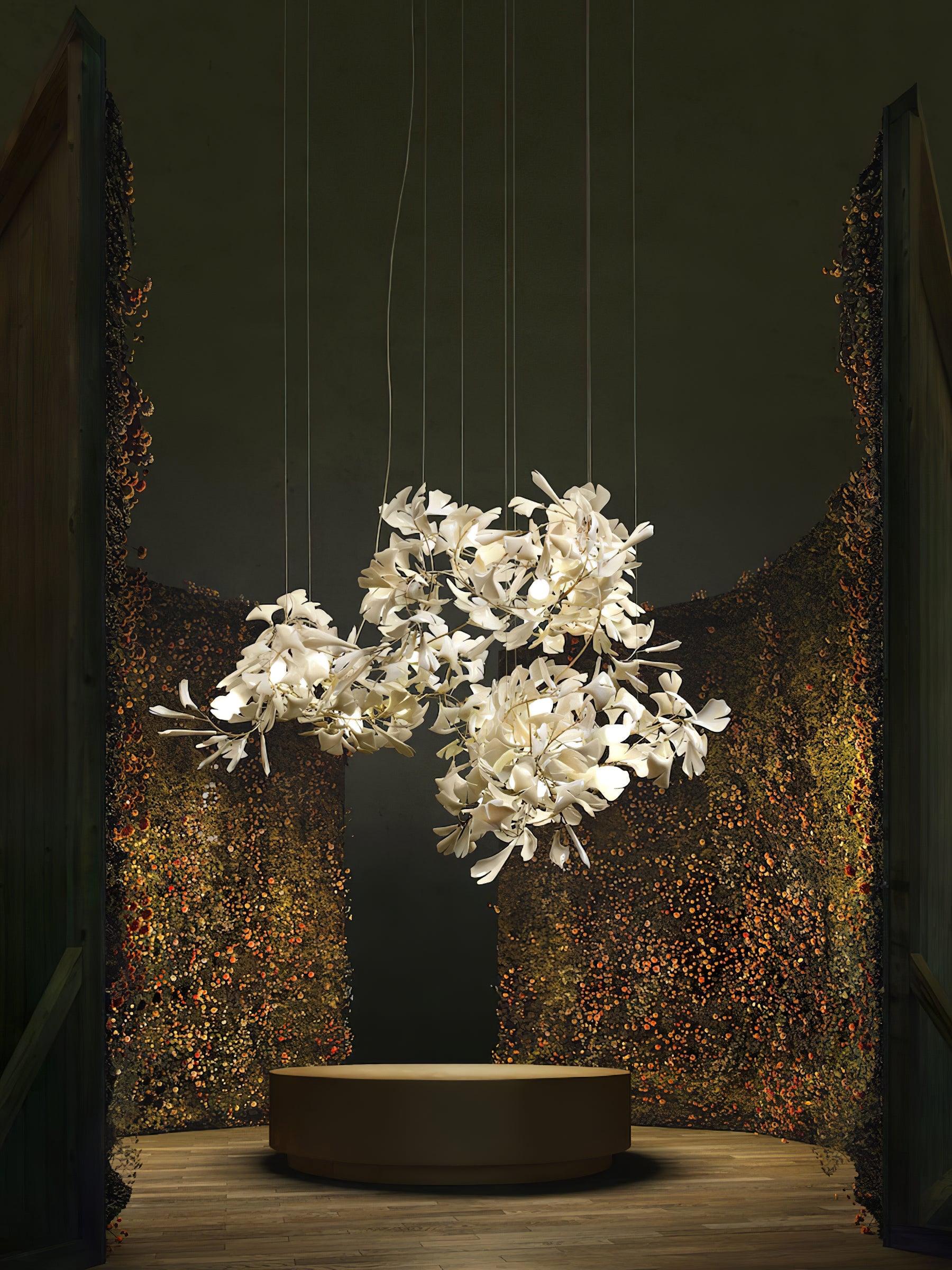 Gingko Chandelier F Style Nature-Inspired Elegance - Letslighting
