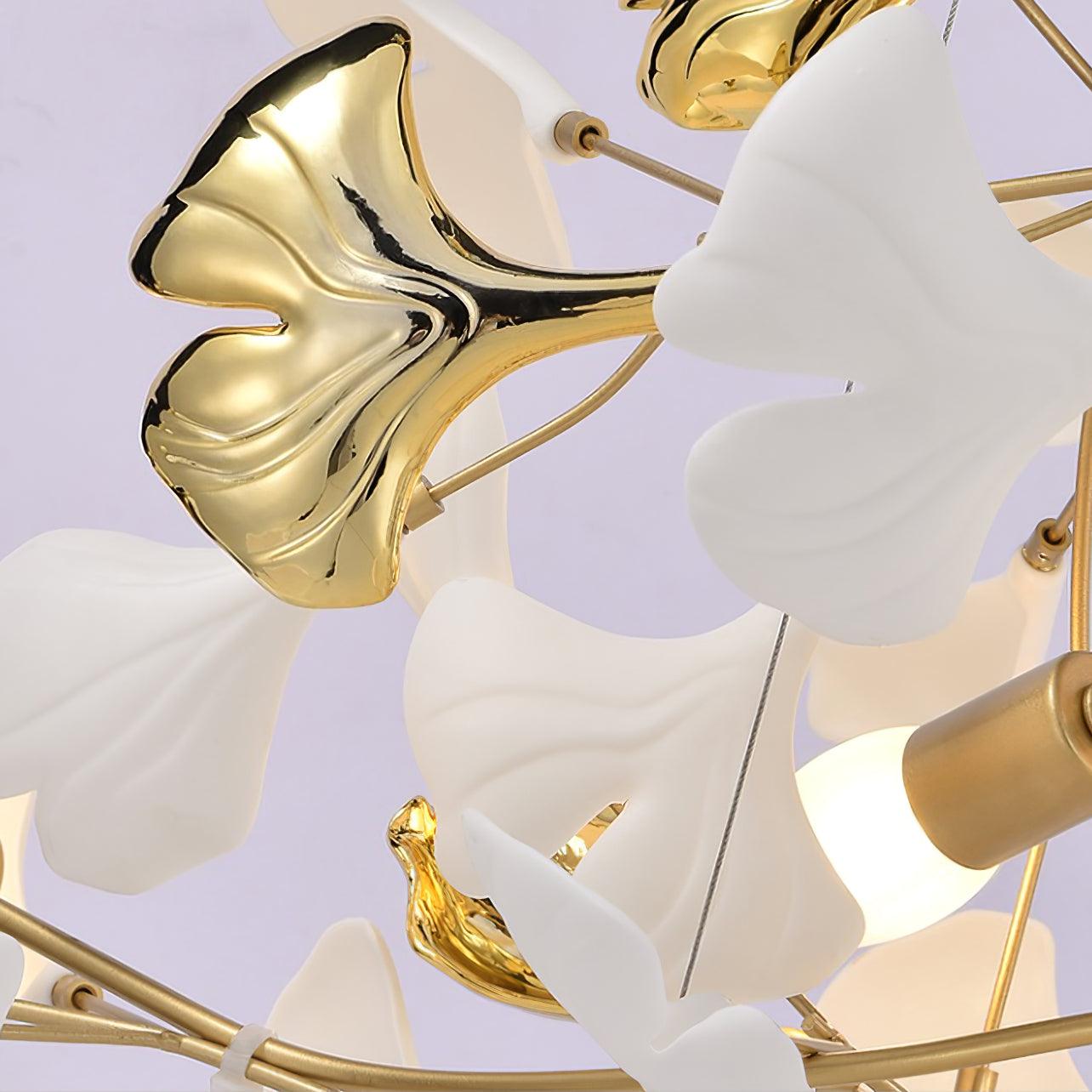 Gingko Chandelier S Style Nature-Inspired Elegance - Letslighting