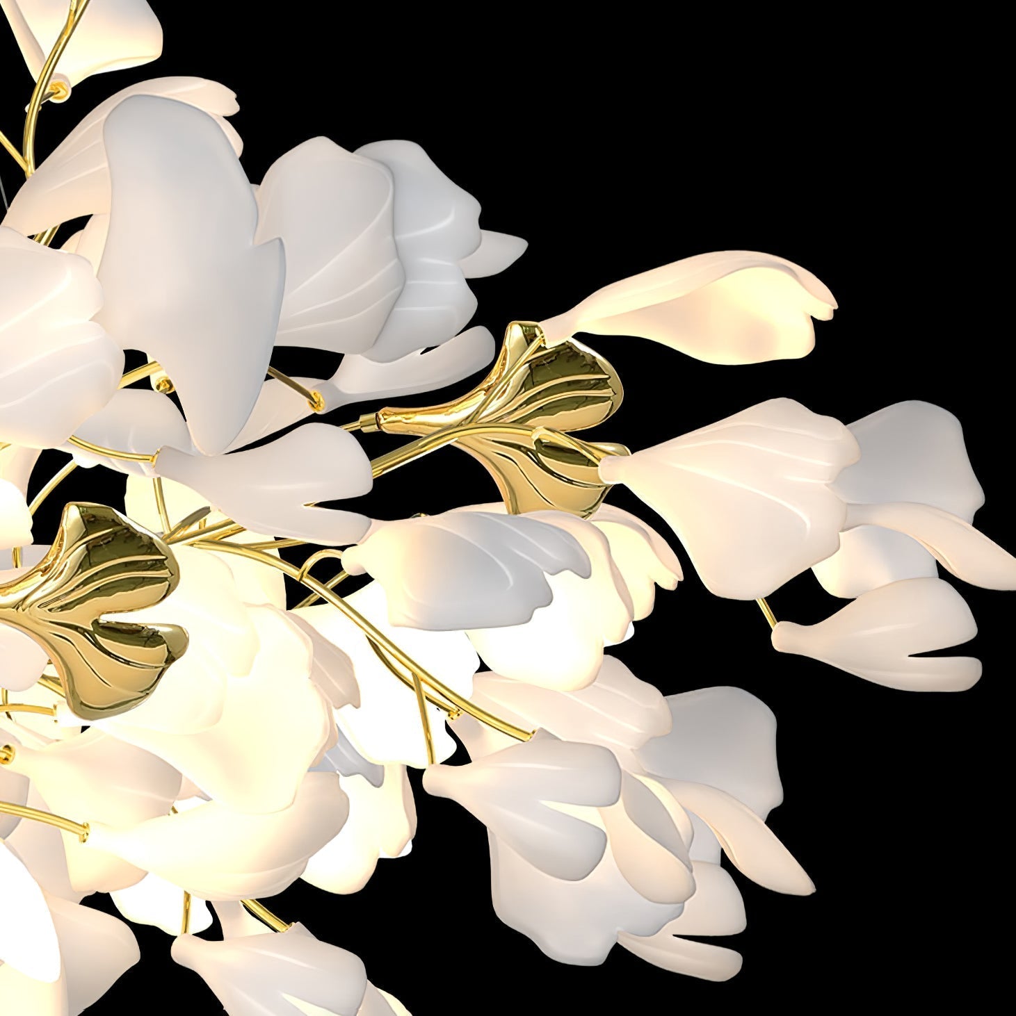Ilvyniel Gingko Chandelier - Blowlighting