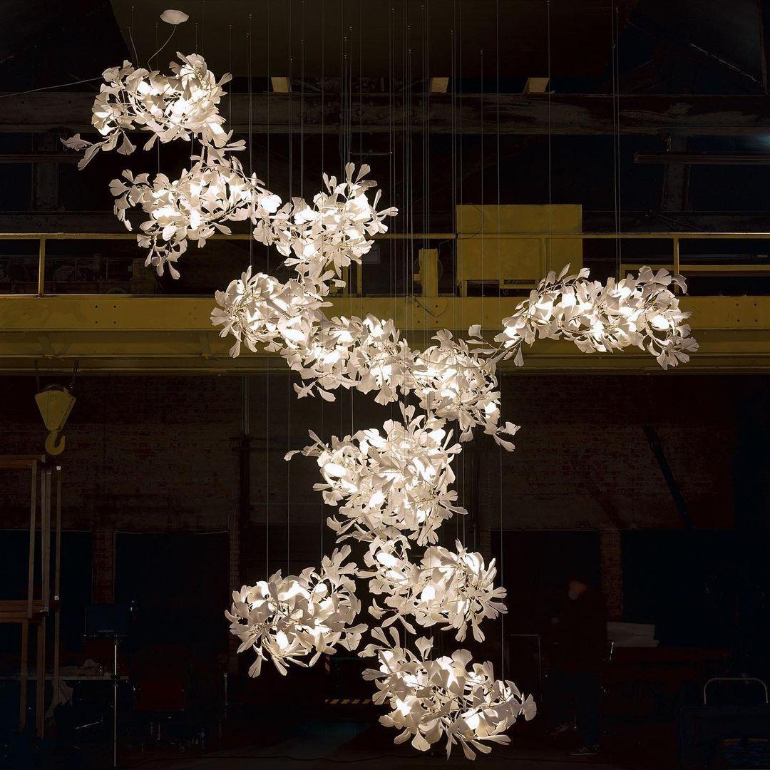 Gingko Chandelier F - Blowlighting