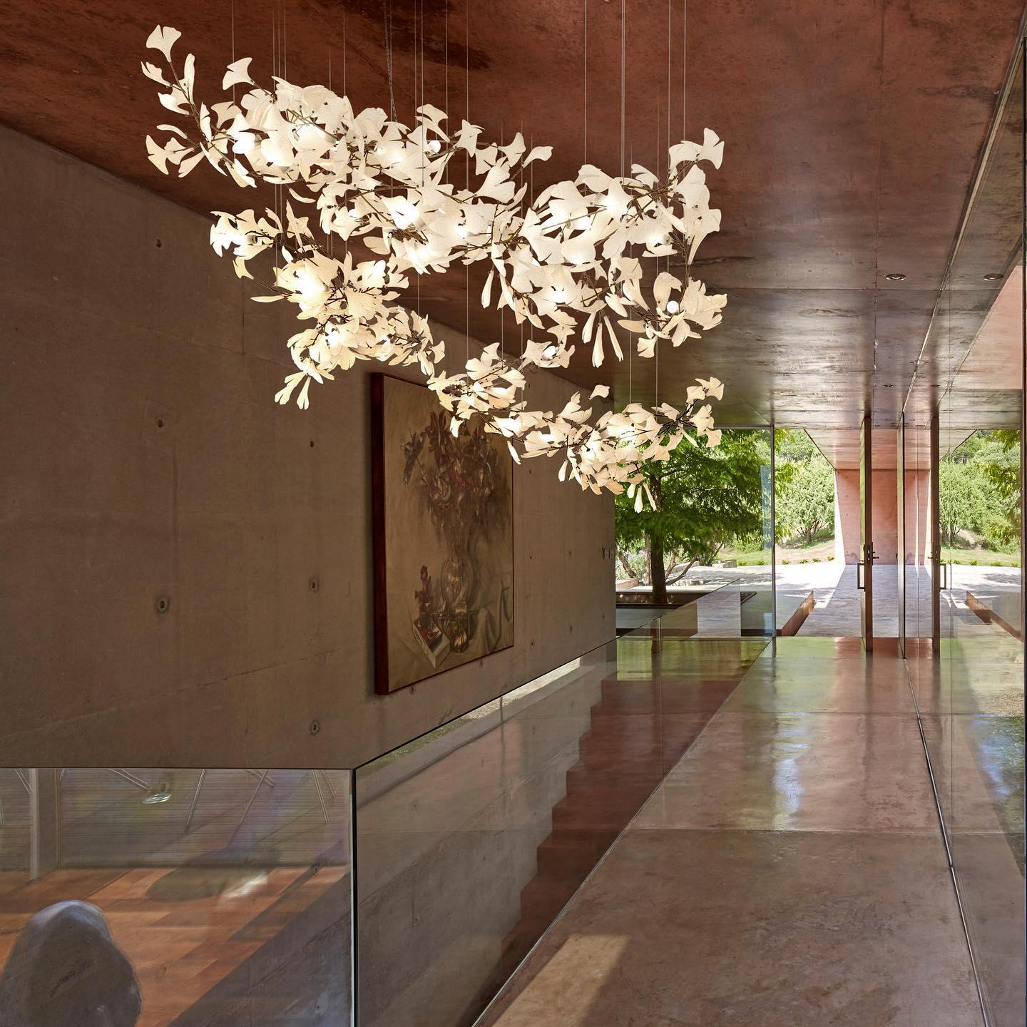 Gingko Chandelier C - Blowlighting