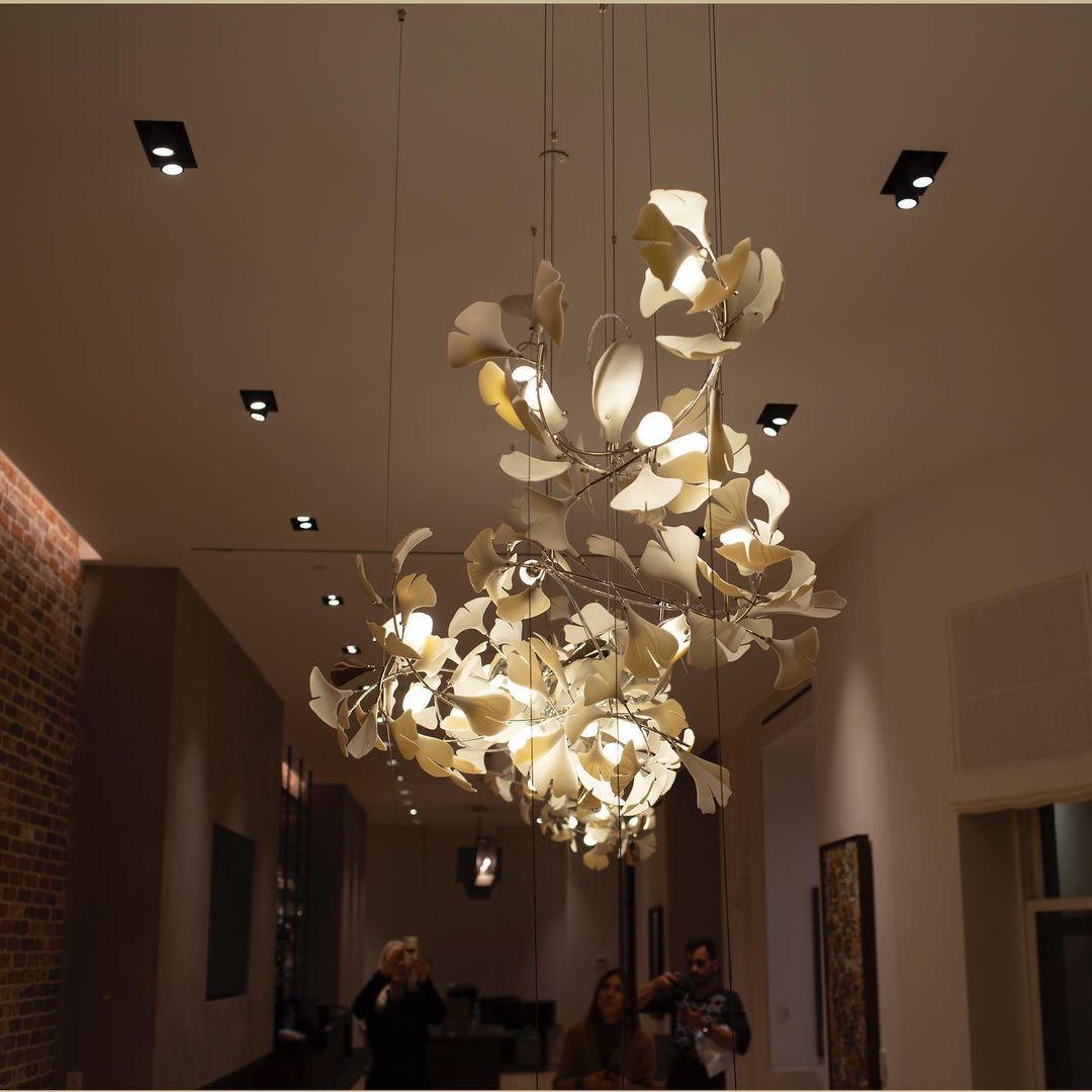 Gingko Chandelier C - Blowlighting