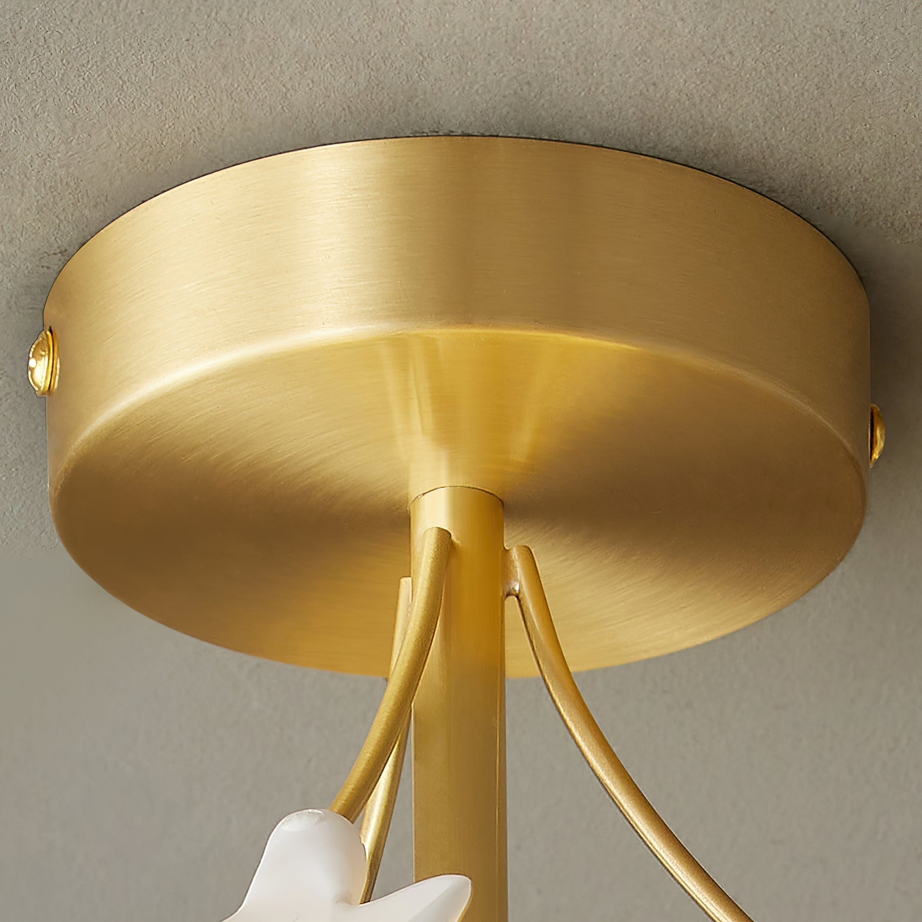 Ginkgo Ceiling Light Rosalia Ginkgo Leaf Golden Base - Letslighting