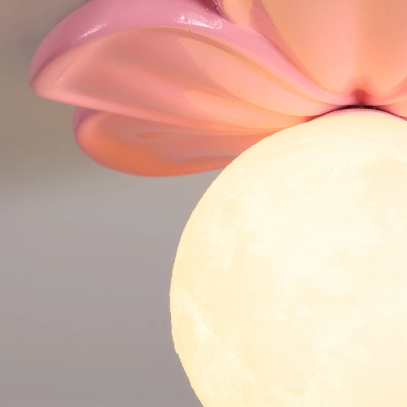 Arisha Resin Pink Beige Flower Ceiling Lamp Dining Room Bedroom