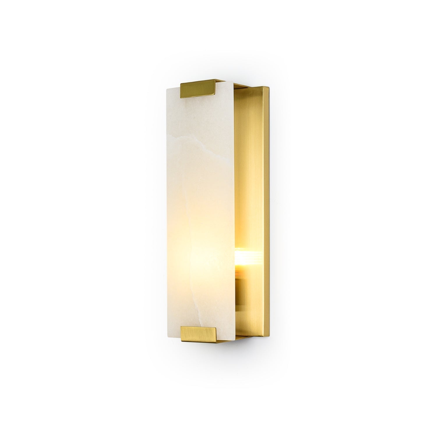 Arrina Rectangular Alabaster Wall Light - Letslighting