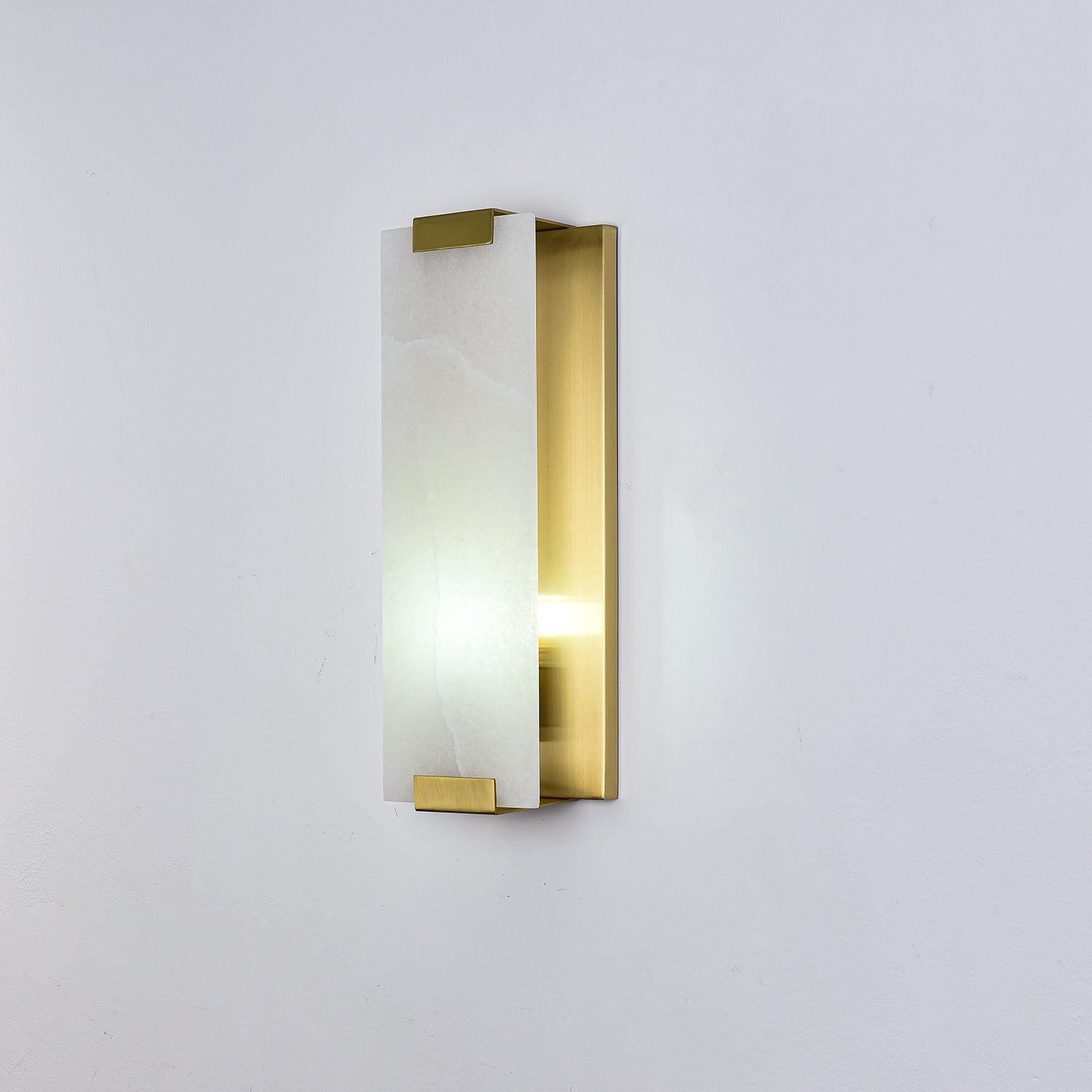 Arrina Rectangular Alabaster Wall Light - Letslighting