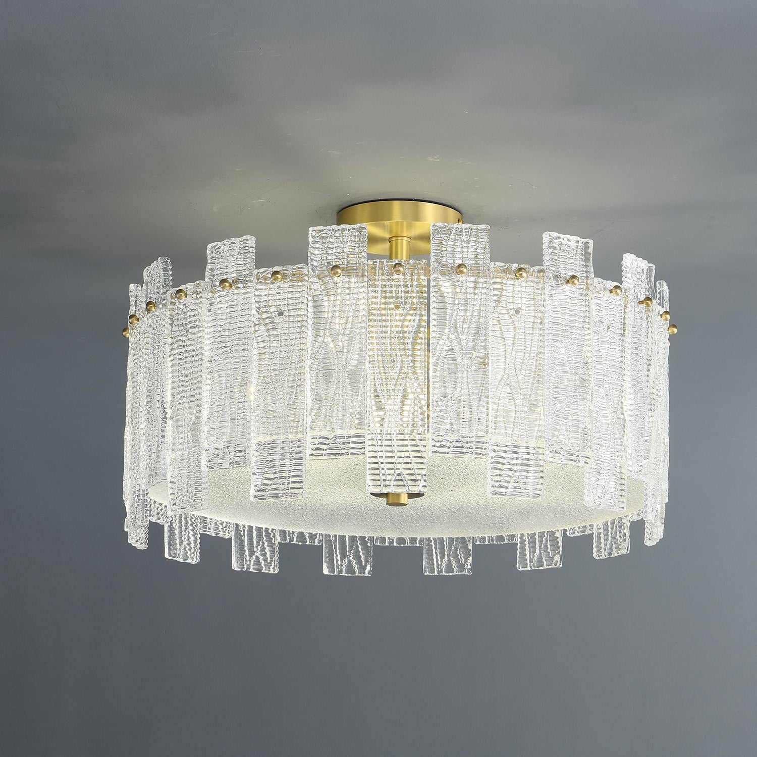 Glacier Cascade Ceiling Light - Blowlighting