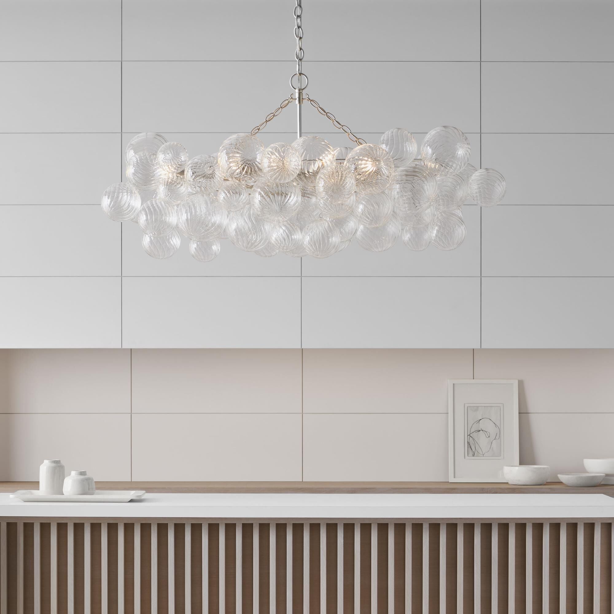 Aurora Chandelier Glass Ball Bubble Modern - Blowlighting
