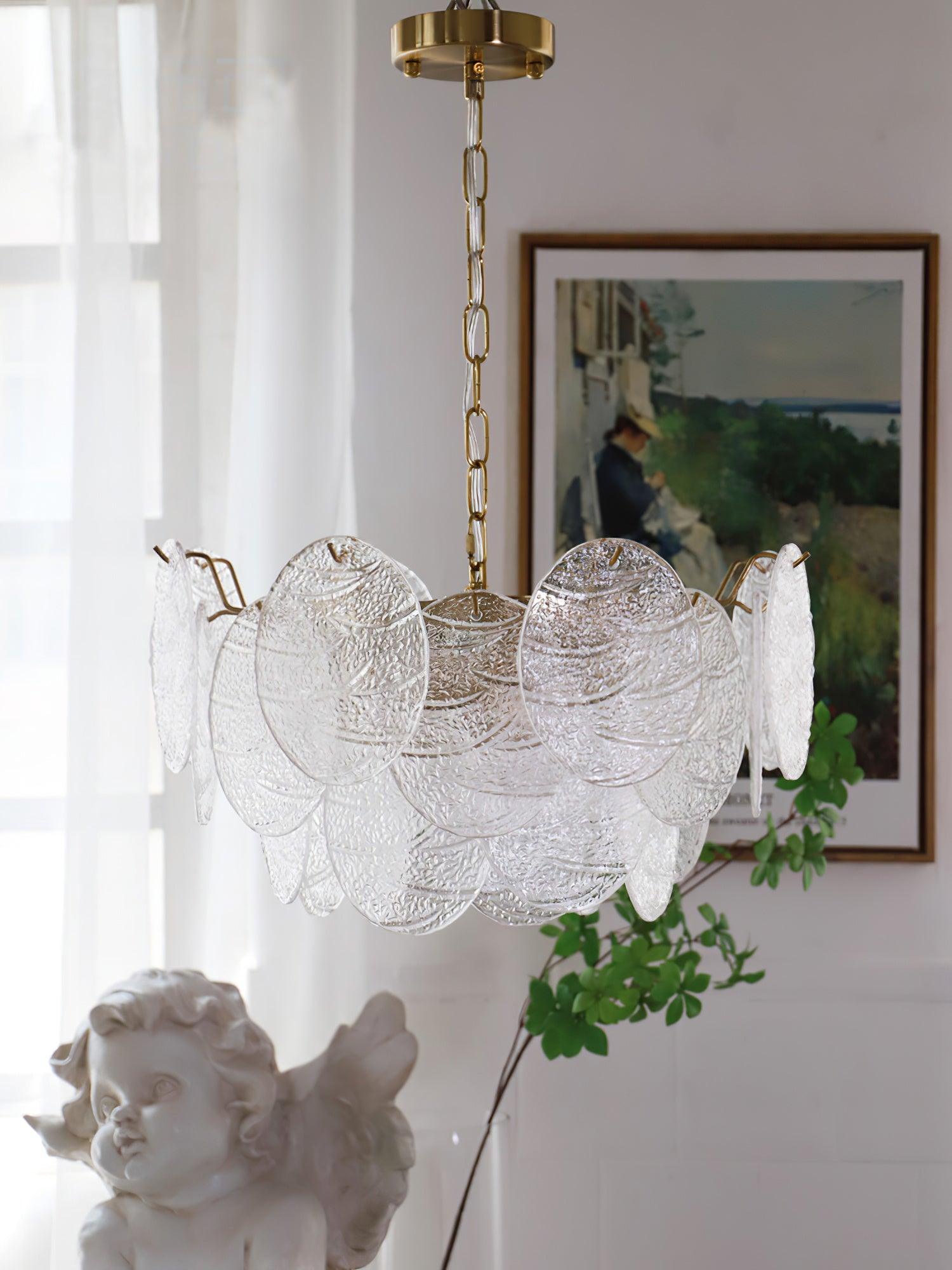 Glass Disc Chandelier - Blowlighting