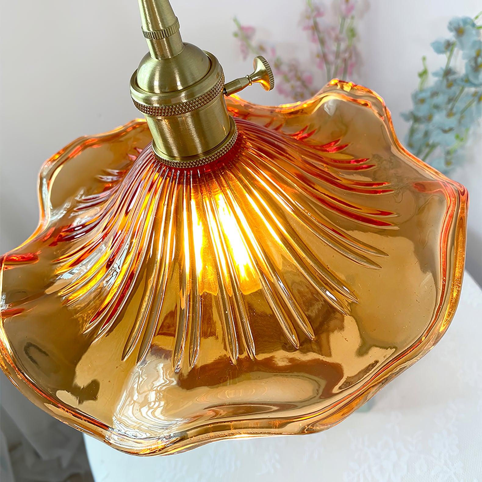 Glass Hibiscus Flower Swag Light - Blowlighting
