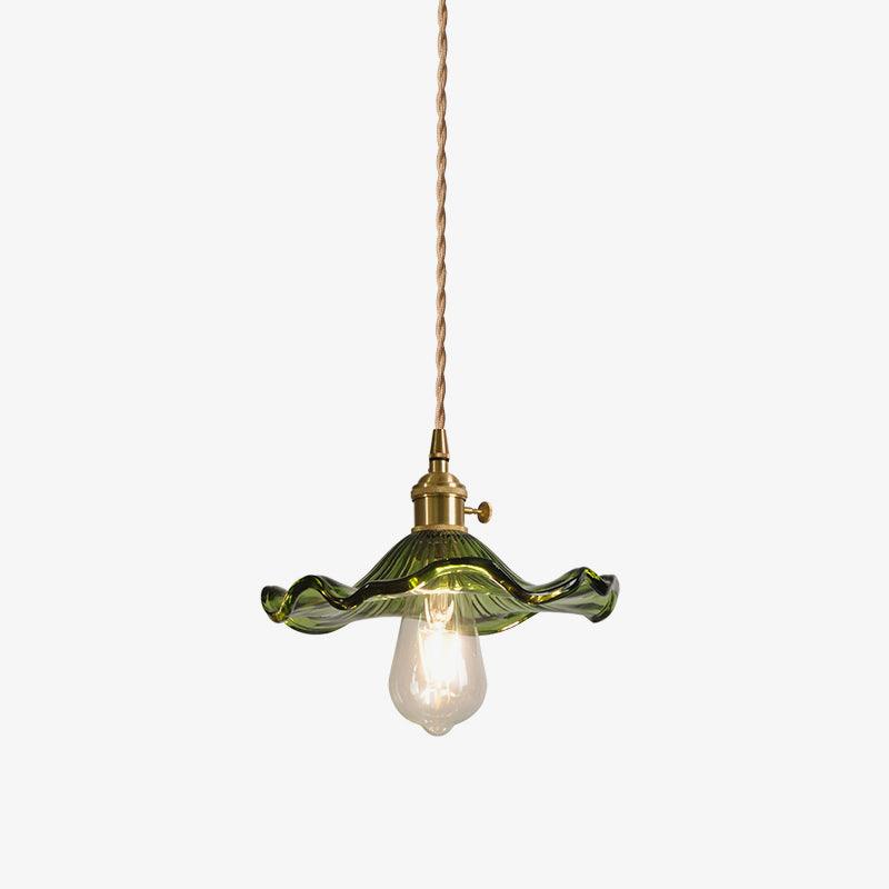 Glass Hibiscus Flower Pendant Light - Blowlighting